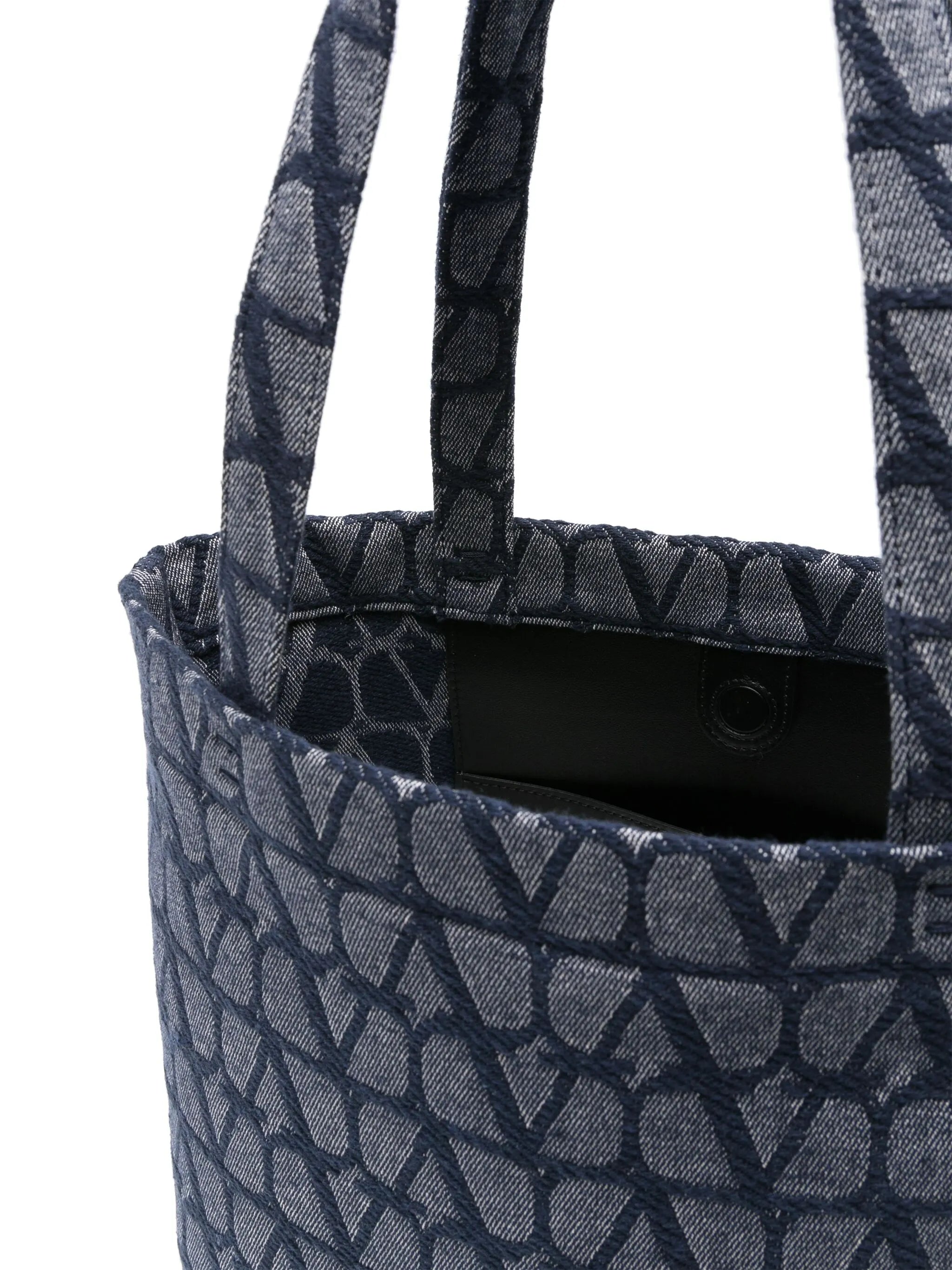 Vlogo denim tote bag