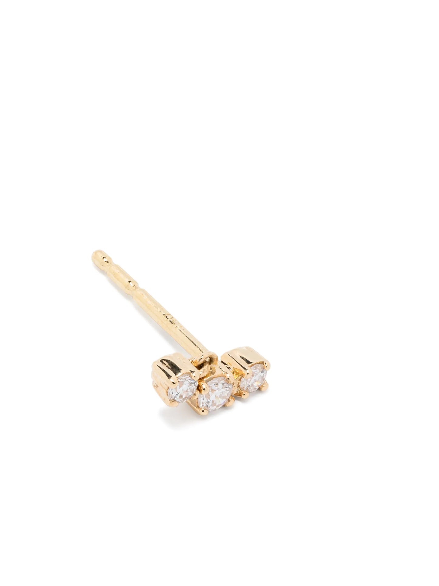 18kt yellow gold Three Drops diamond single earring