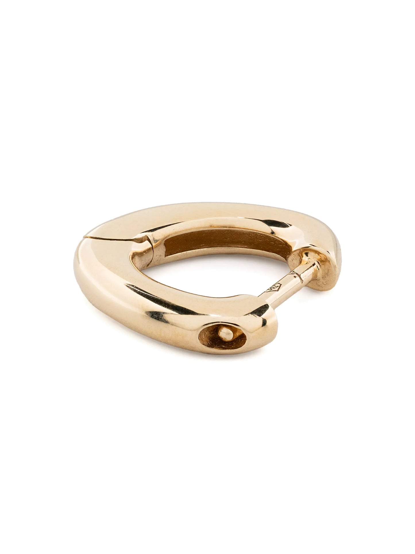 18kt recycled yellow gold Chubby single hoop earring