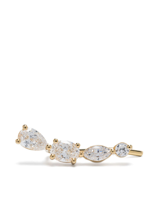 18kt recycled yellow gold Miro diamond single earring