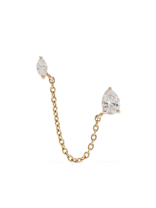 18kt recycled yellow gold Lima diamond single earring