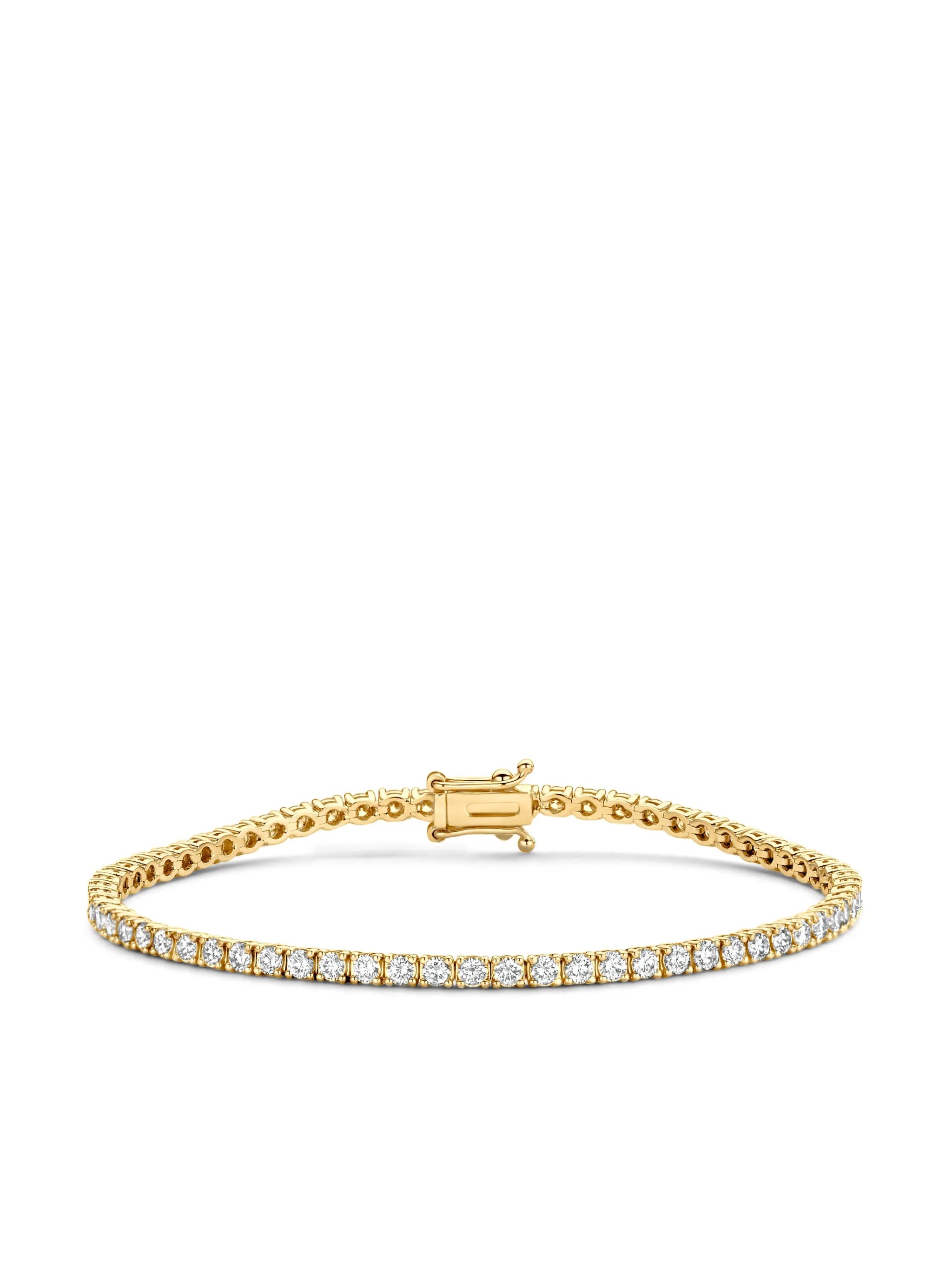 18kt yellow gold Tennis diamond bracelet