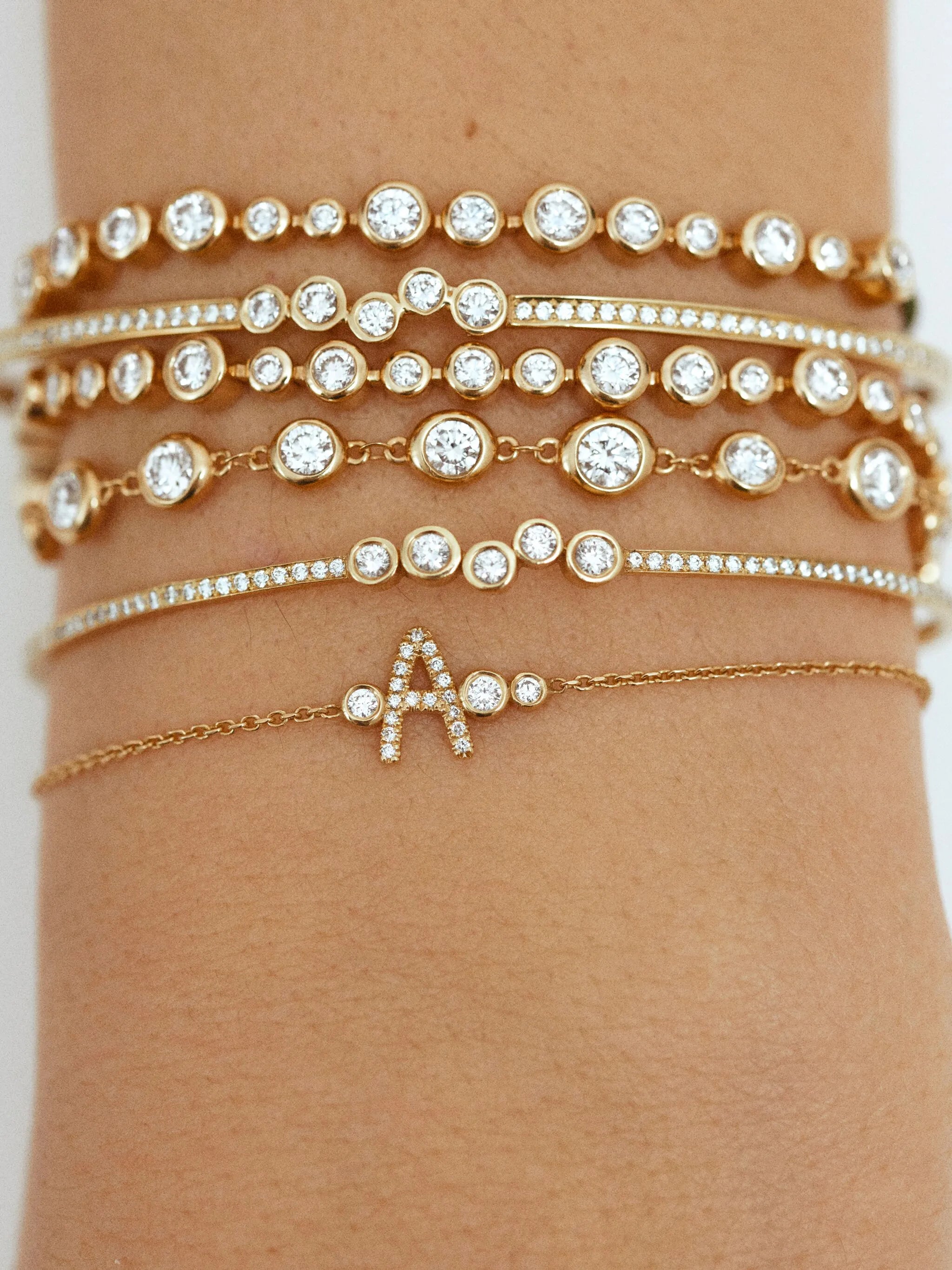 18kt yellow gold Salazar diamond bracelet