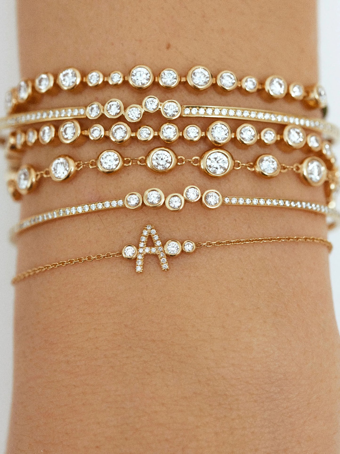 18kt yellow gold Salazar diamond bracelet