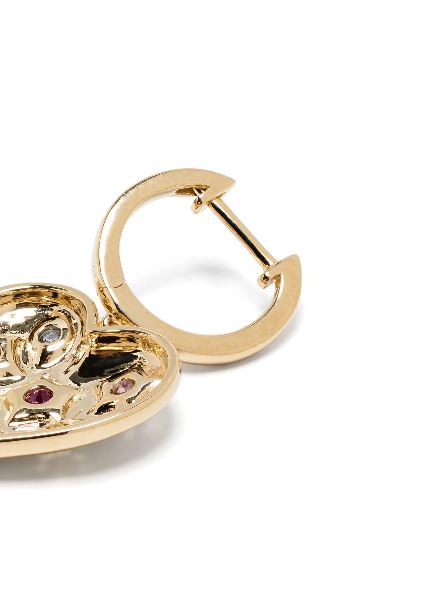 14kt yellow gold Kaleidoscope sapphire earrings