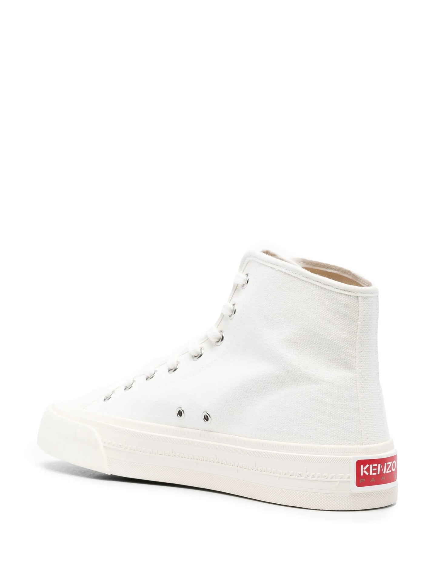 Tiger-print high-top sneakers