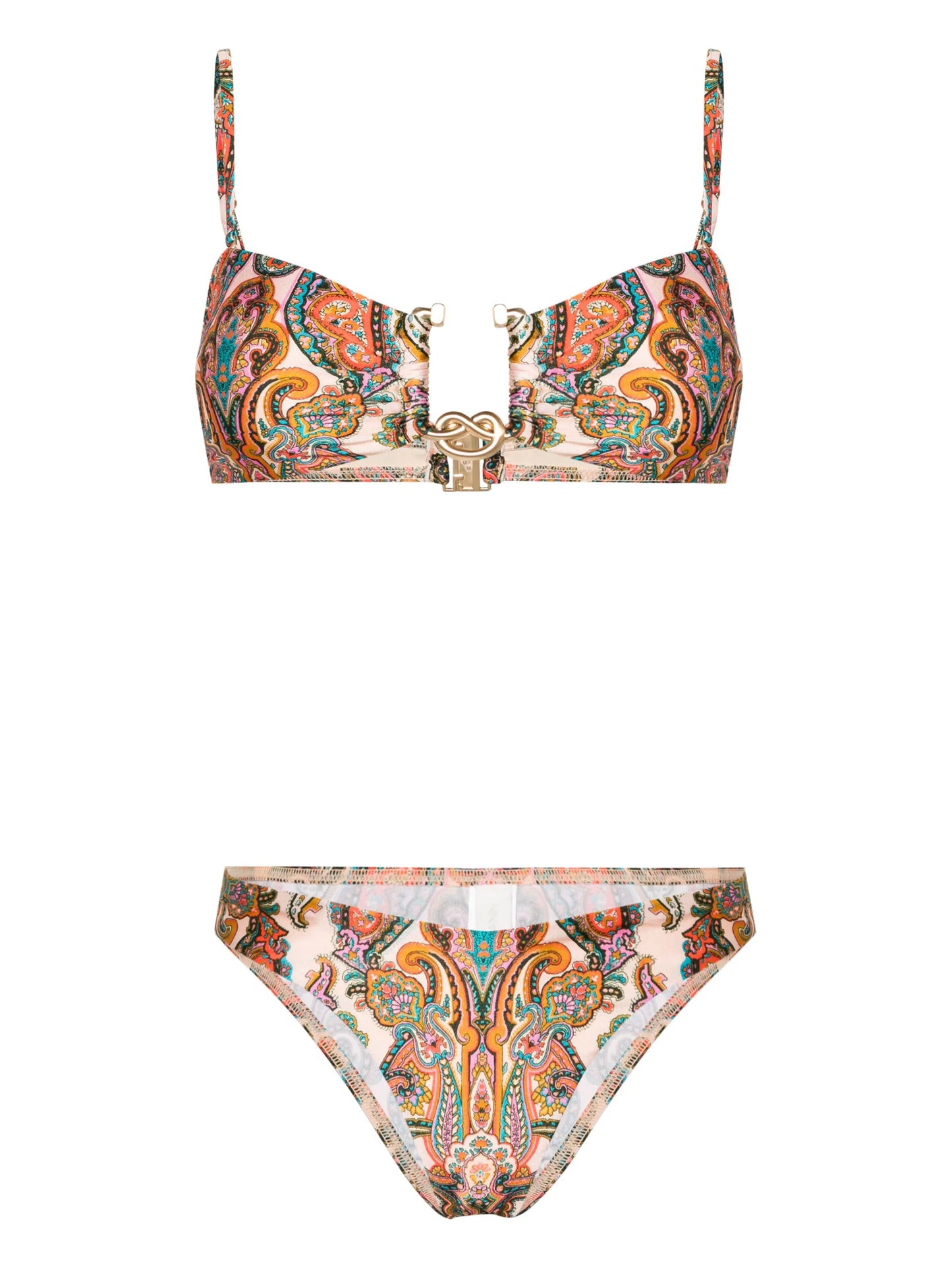 Ottie knot-charm bikini