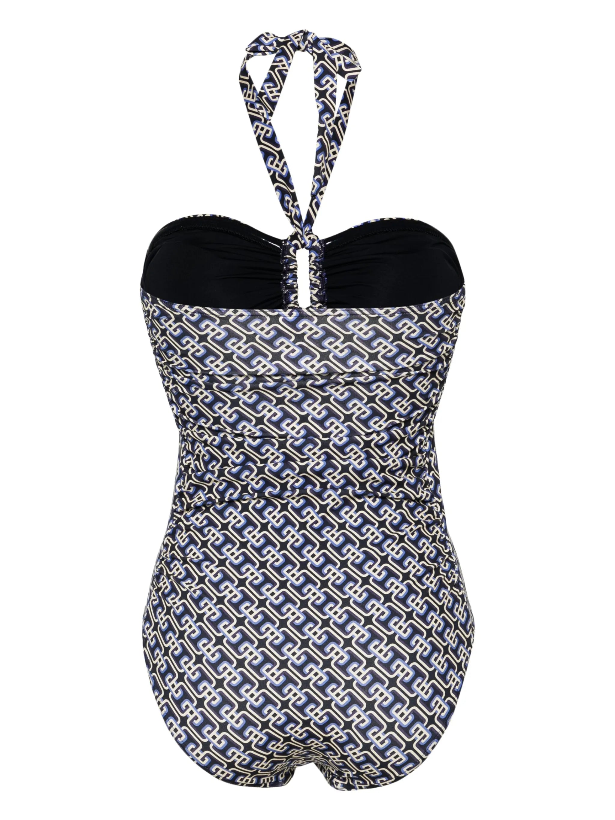 wide-link halterneck swimsuit
