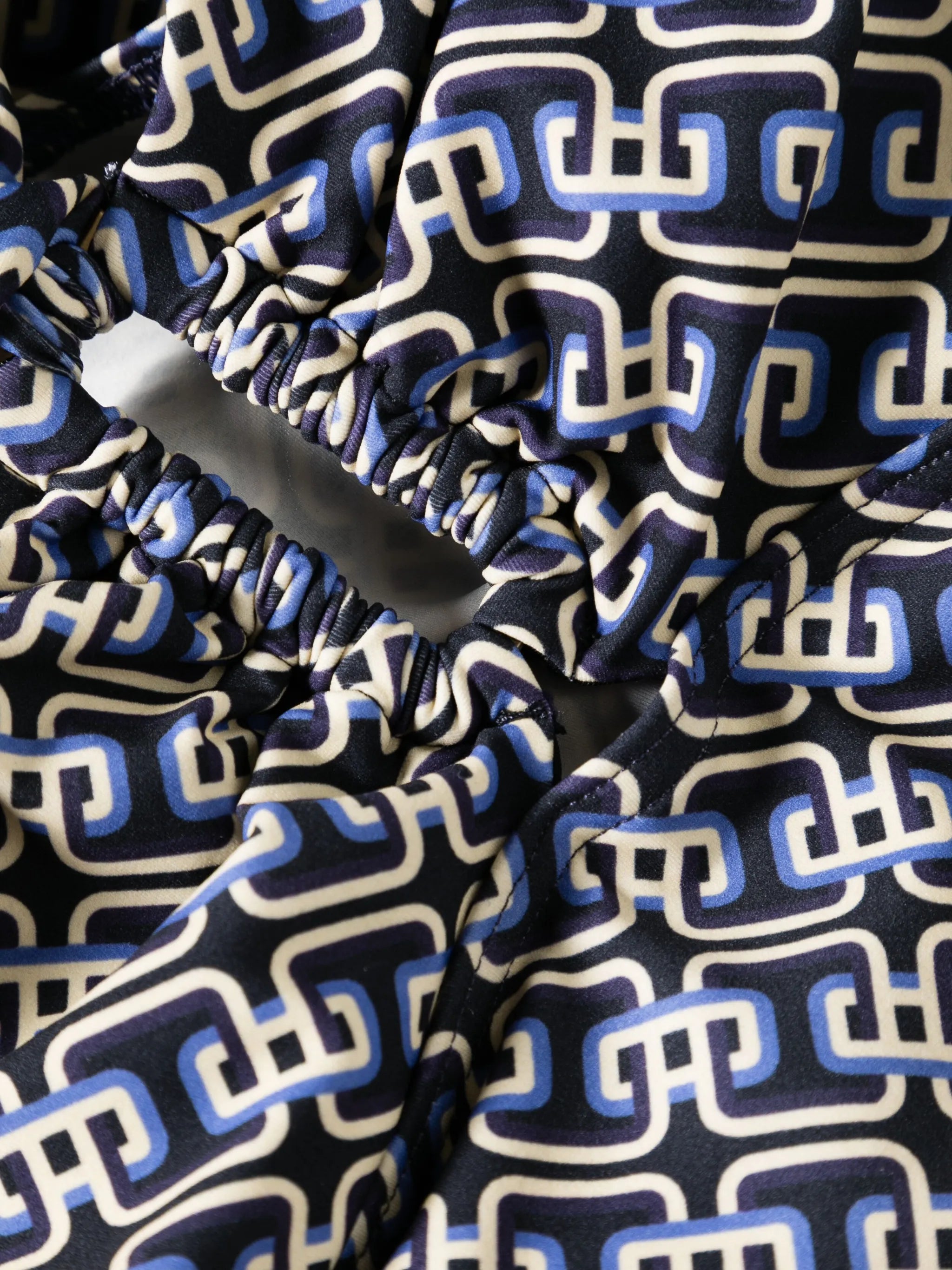 wide-link halterneck swimsuit