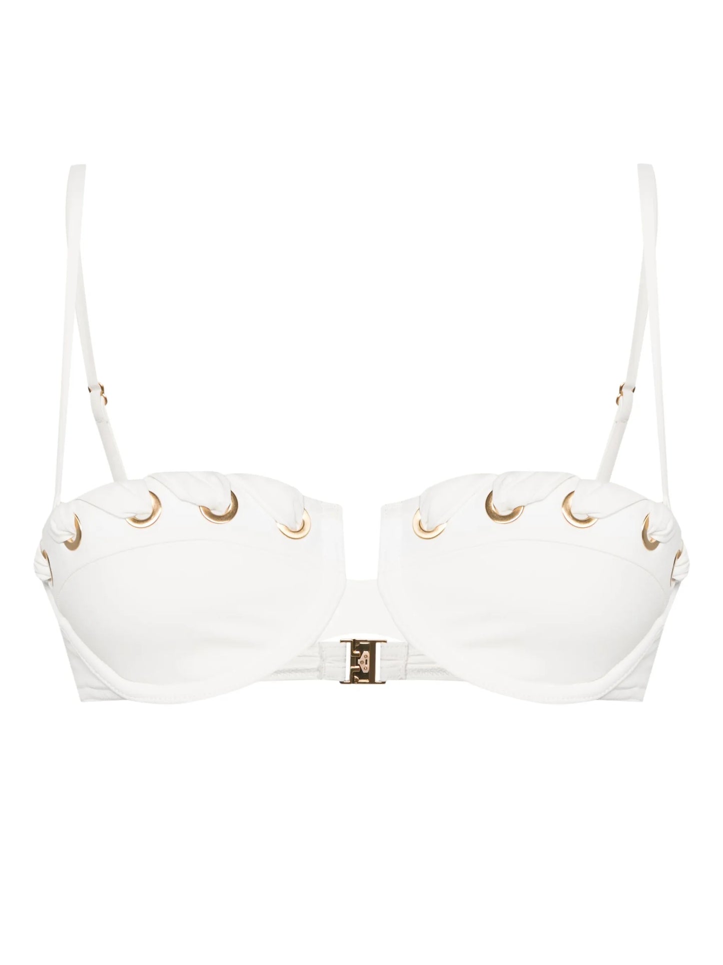 Halliday whipstitch-trim bikini top