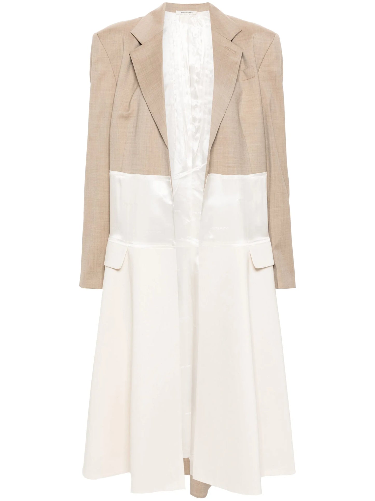 Collage panelled coat