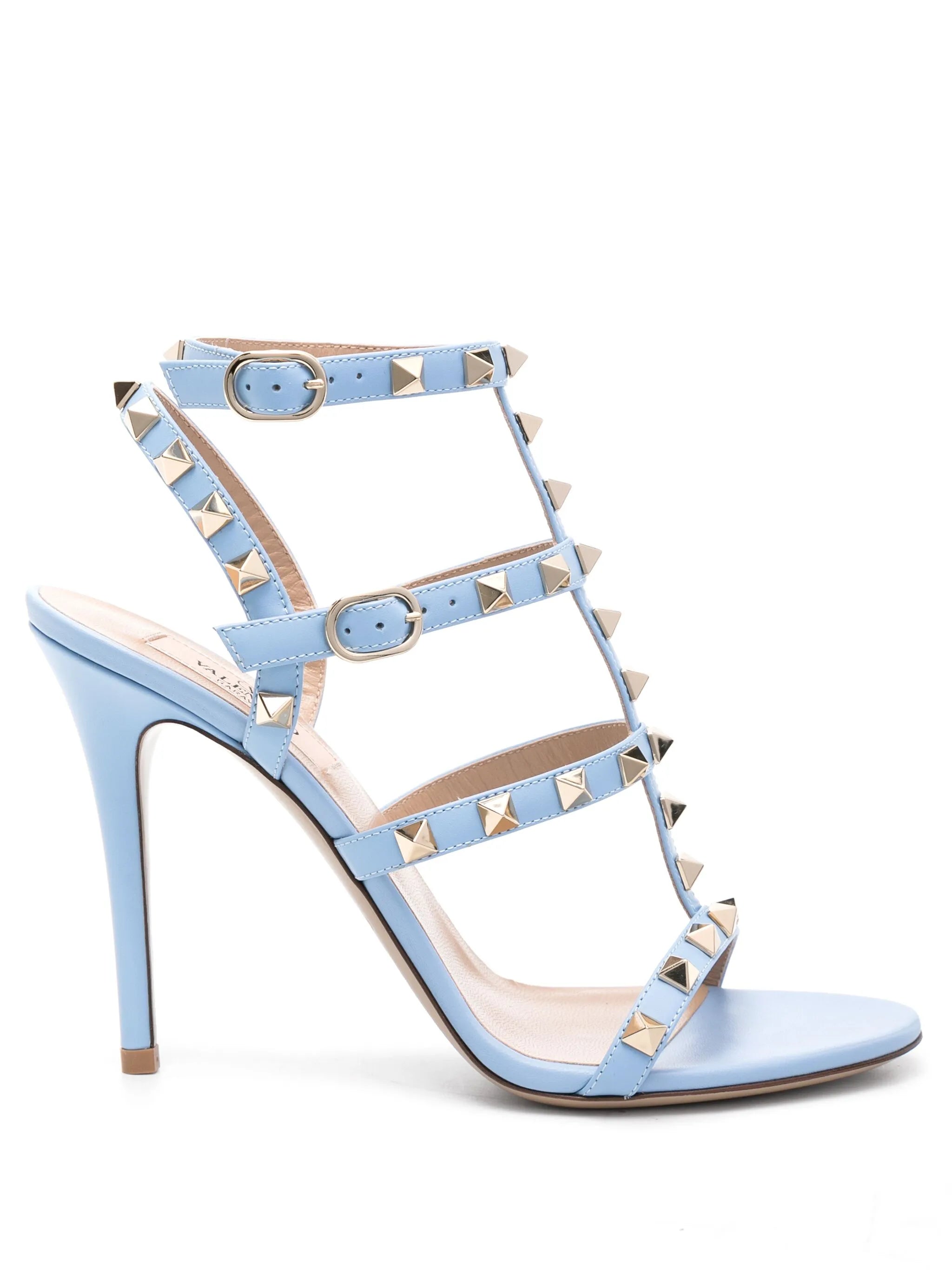 Rockstud 100mm leather sandals
