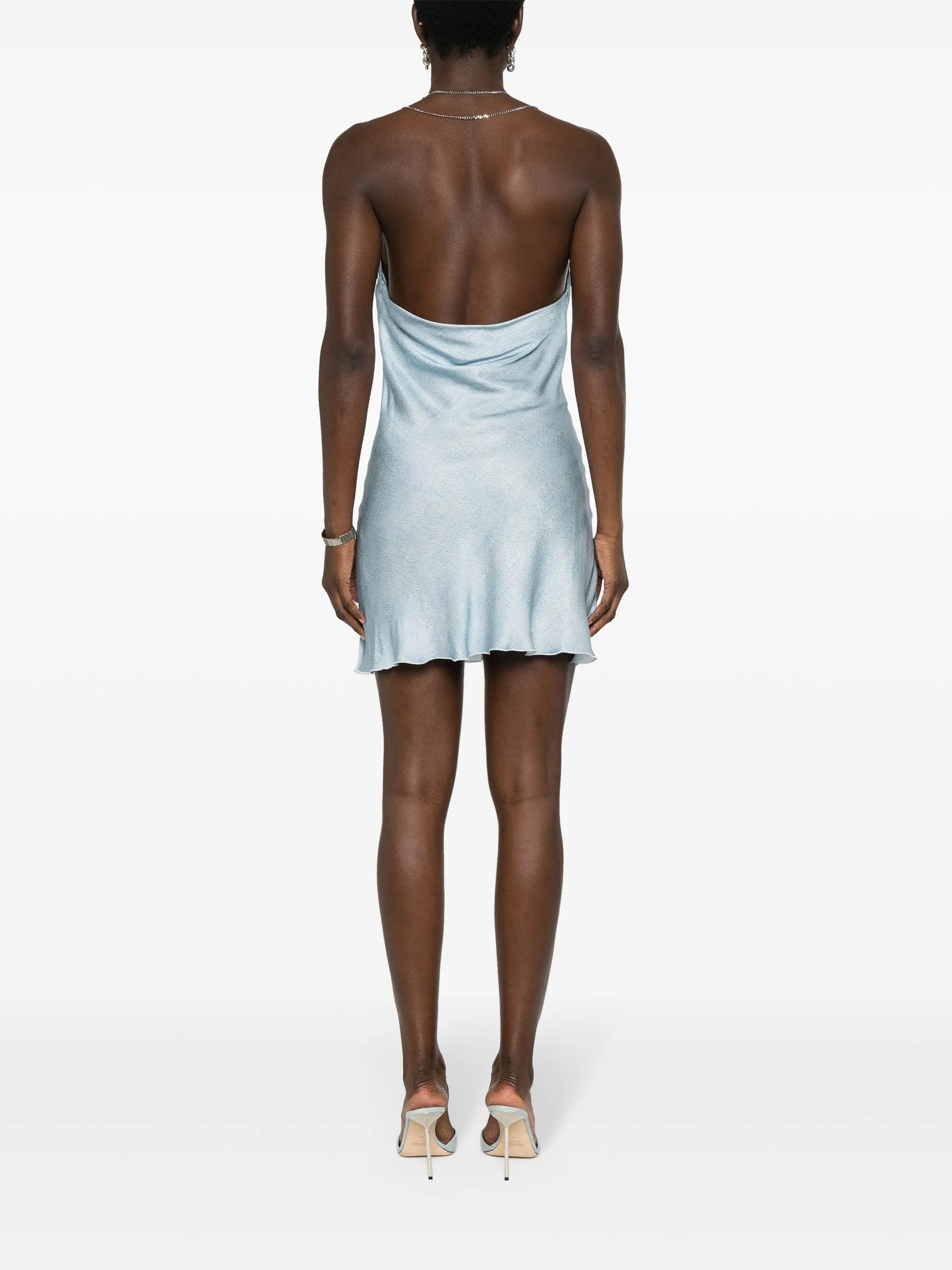 satin mini dress