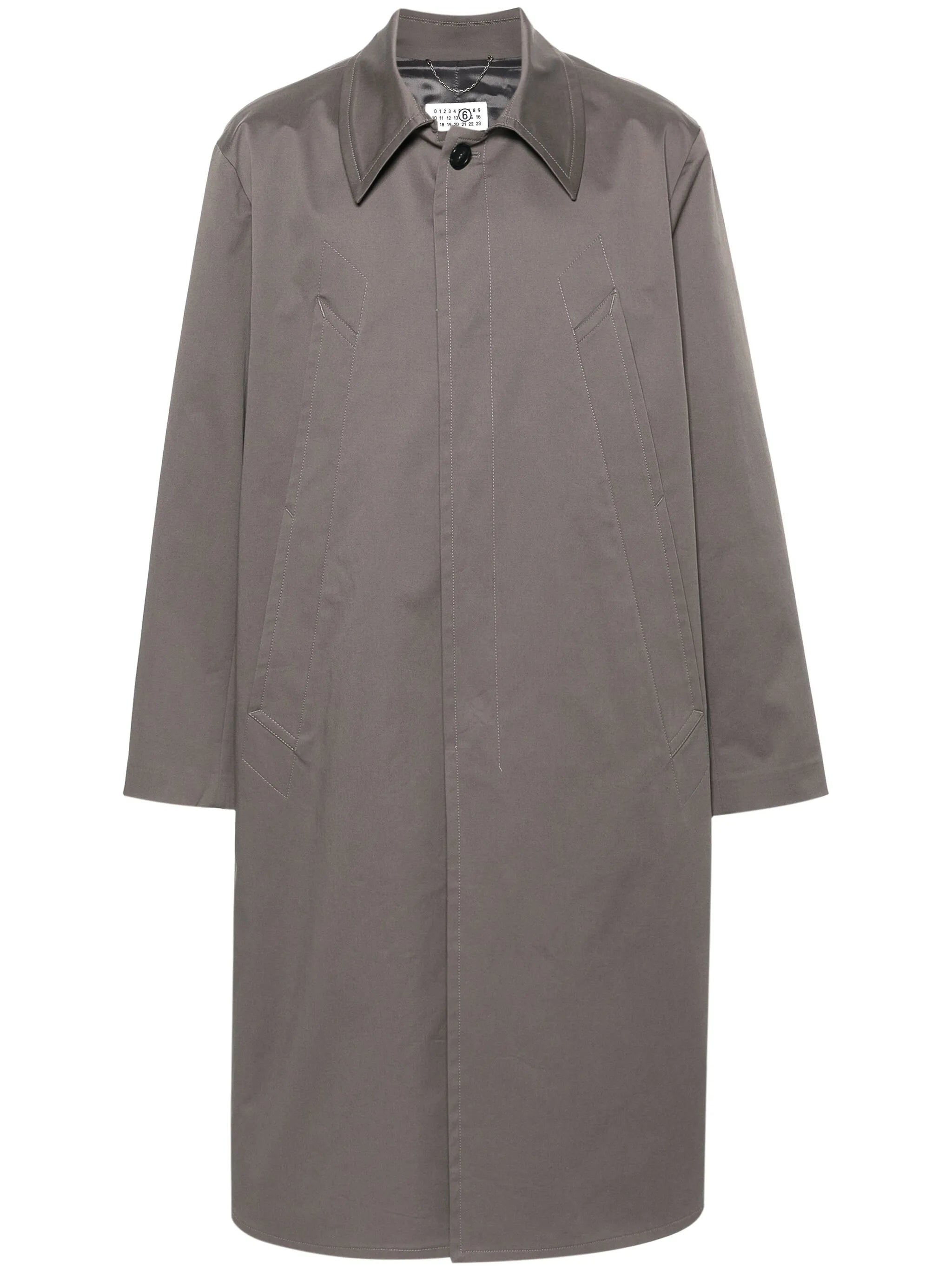 single-breasted trench coat