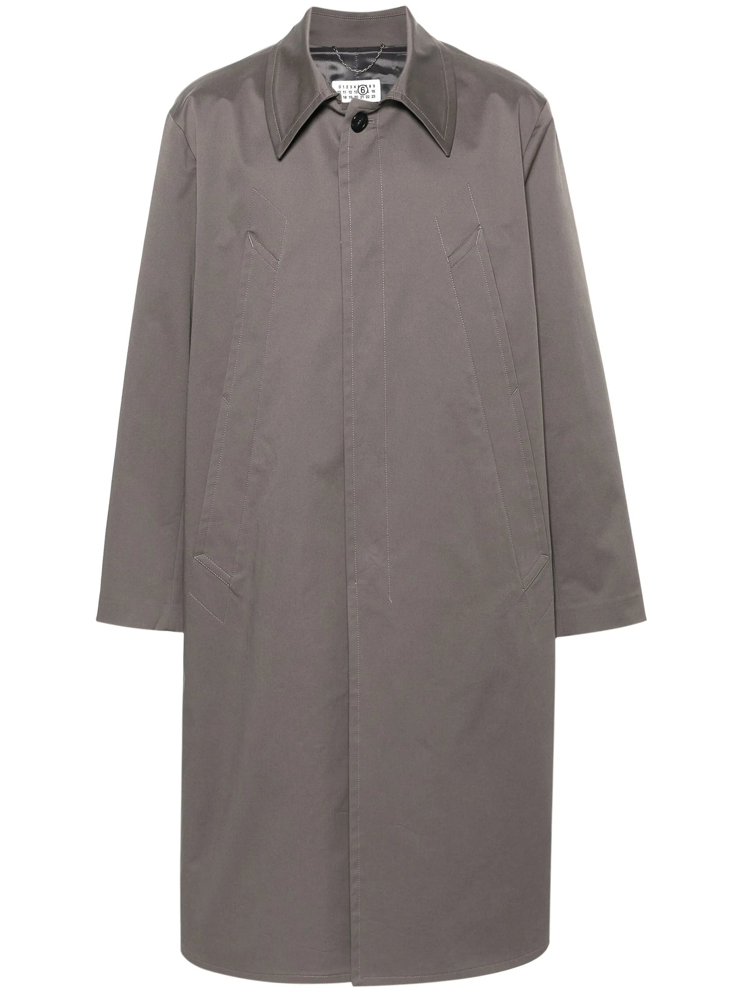 single-breasted trench coat