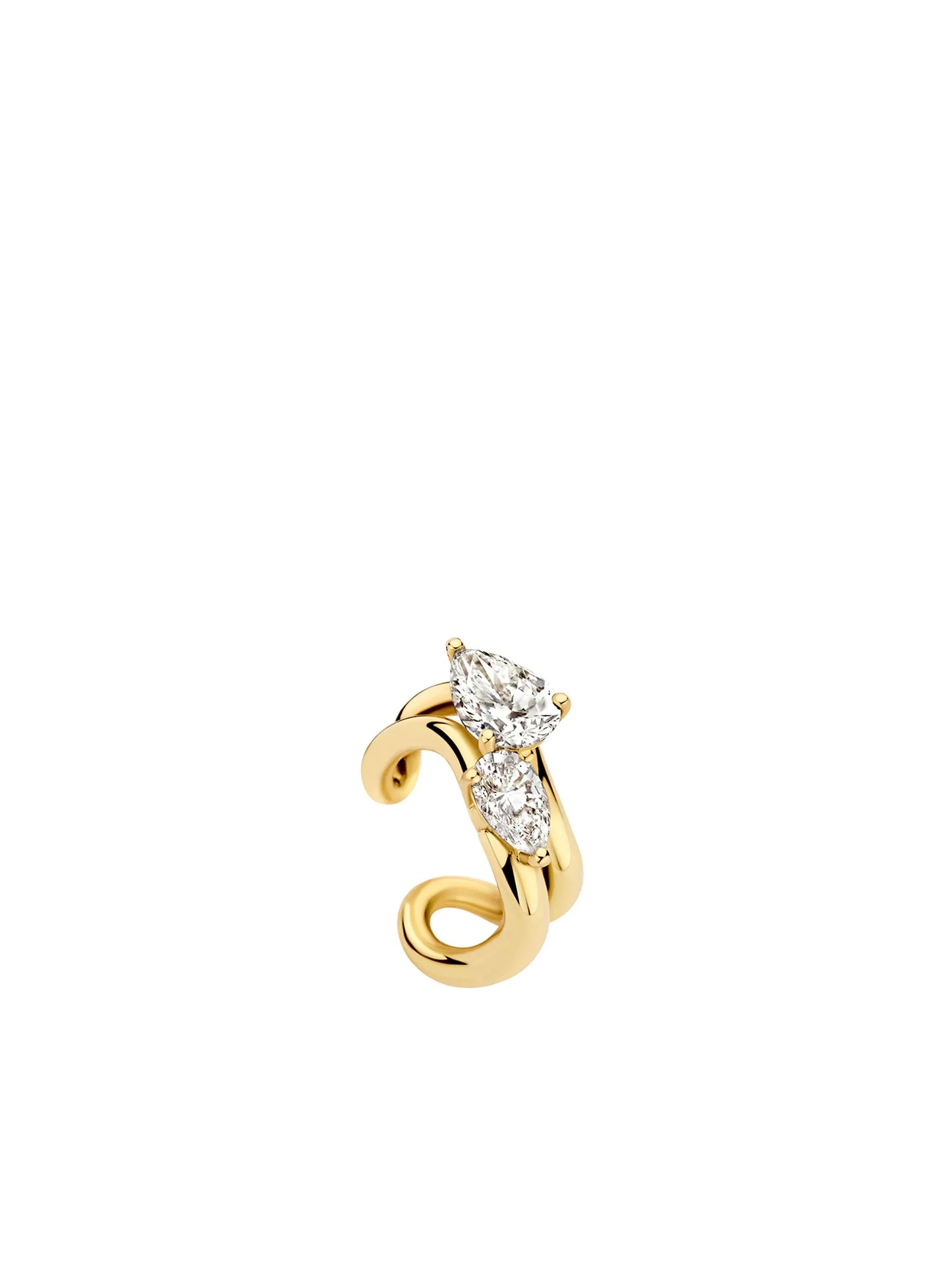 18kt yellow gold Dola diamond earcuff