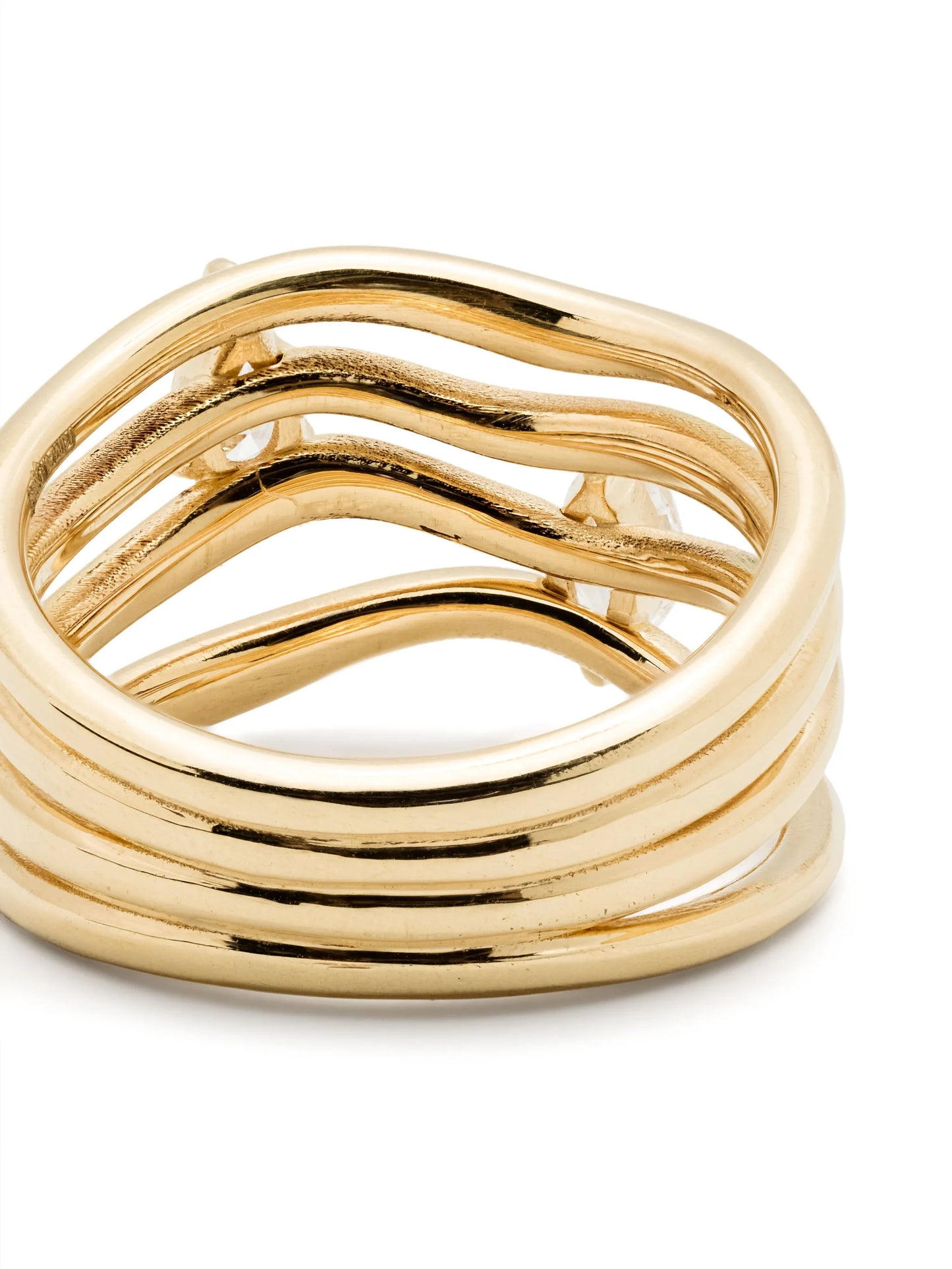 18kt yellow gold Nova diamond ring