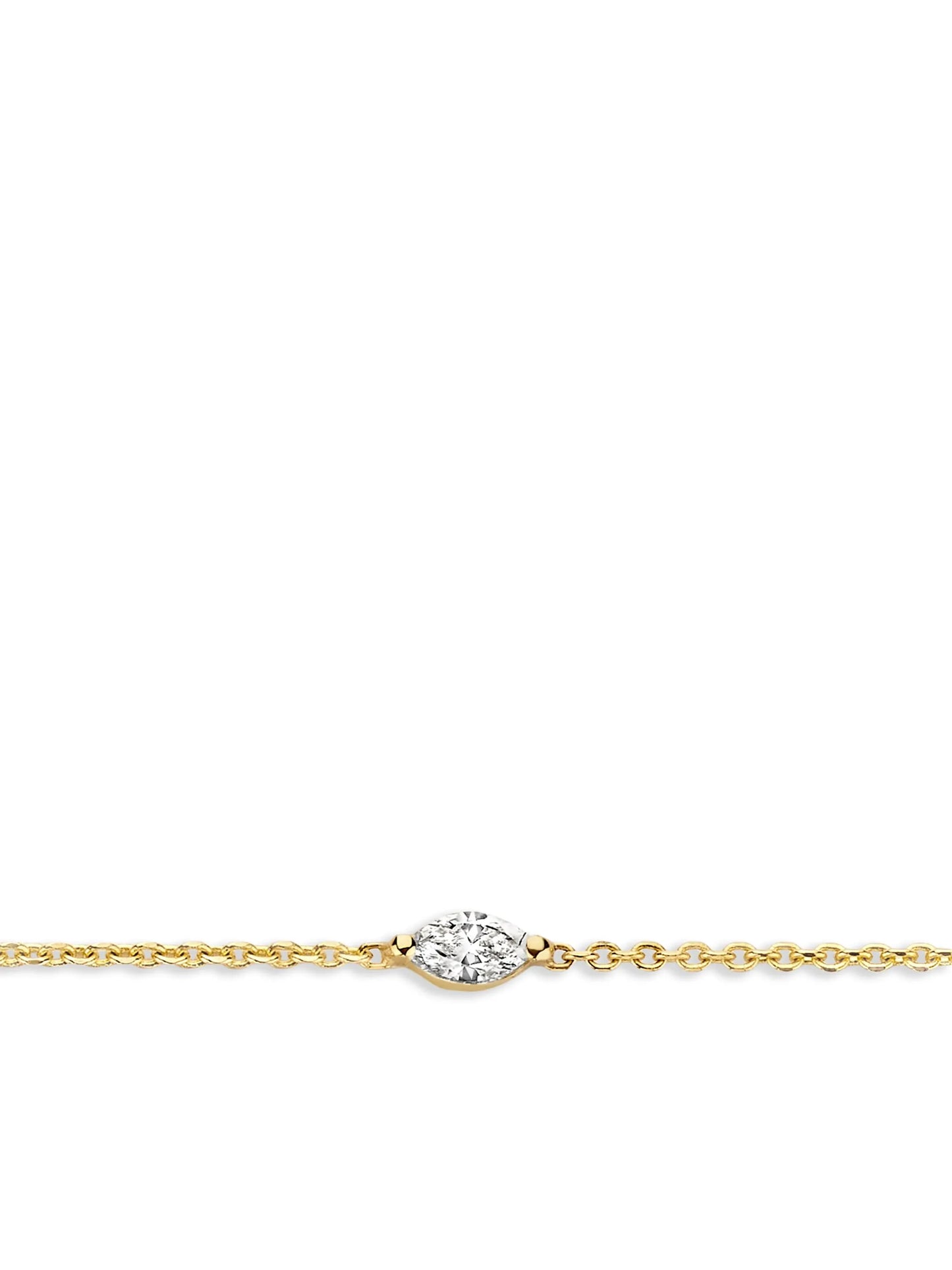 18kt recycled yellow gold Drop diamond bracelet