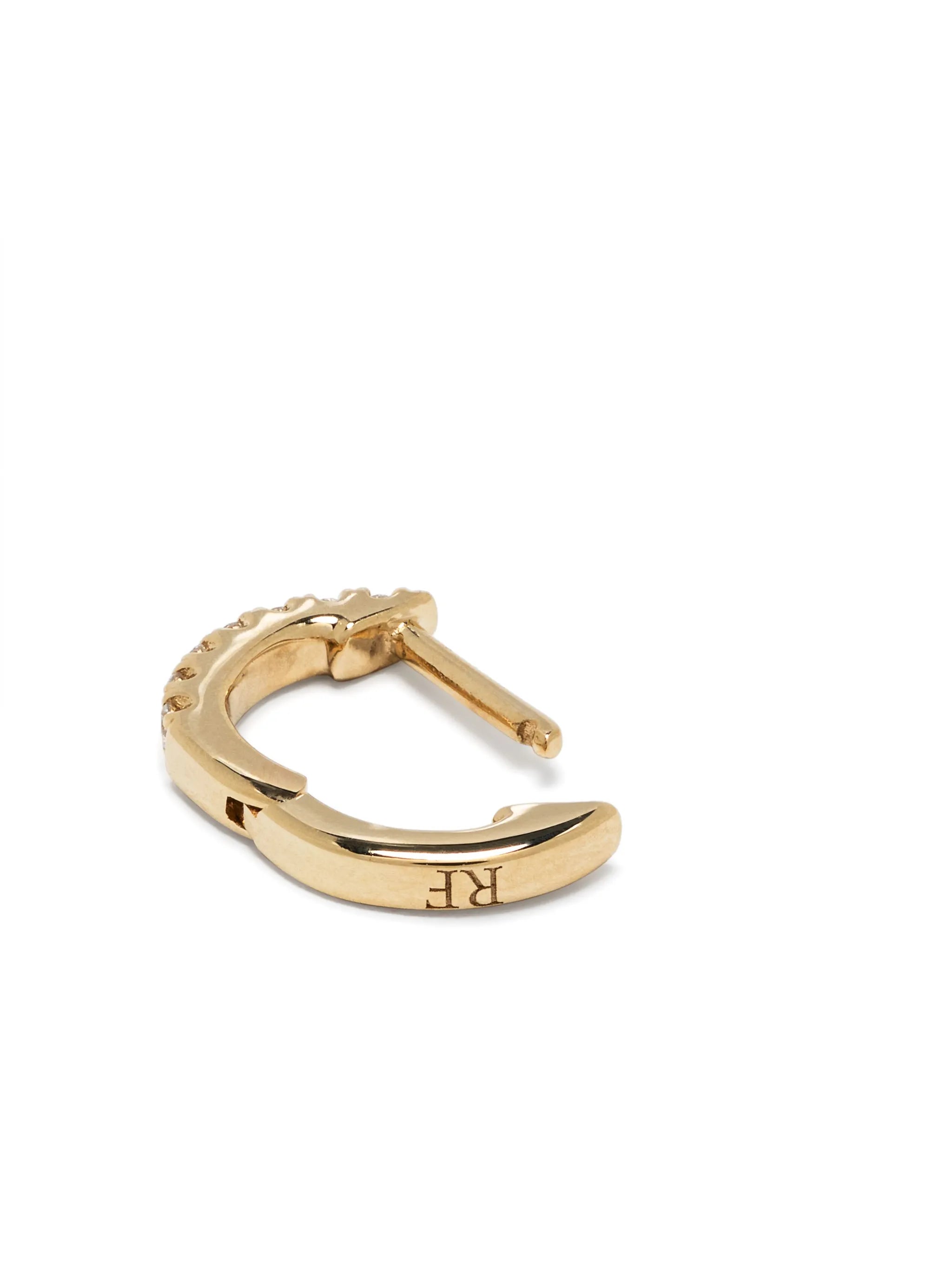 14kt yellow gold Teeny Weeny diamonds single earring