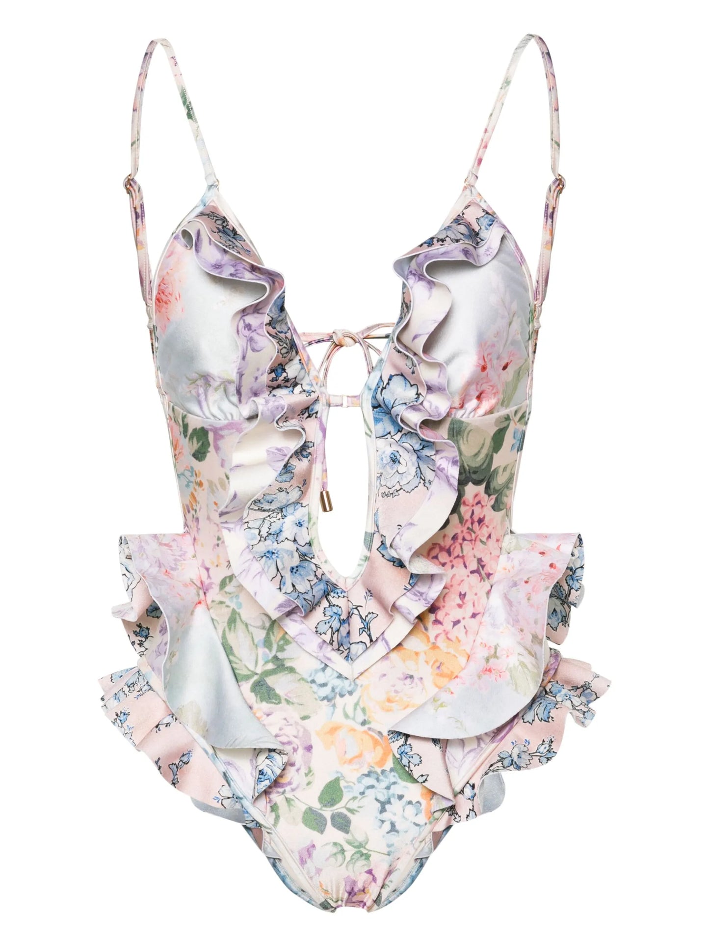 Halliday frilled swimsuit
