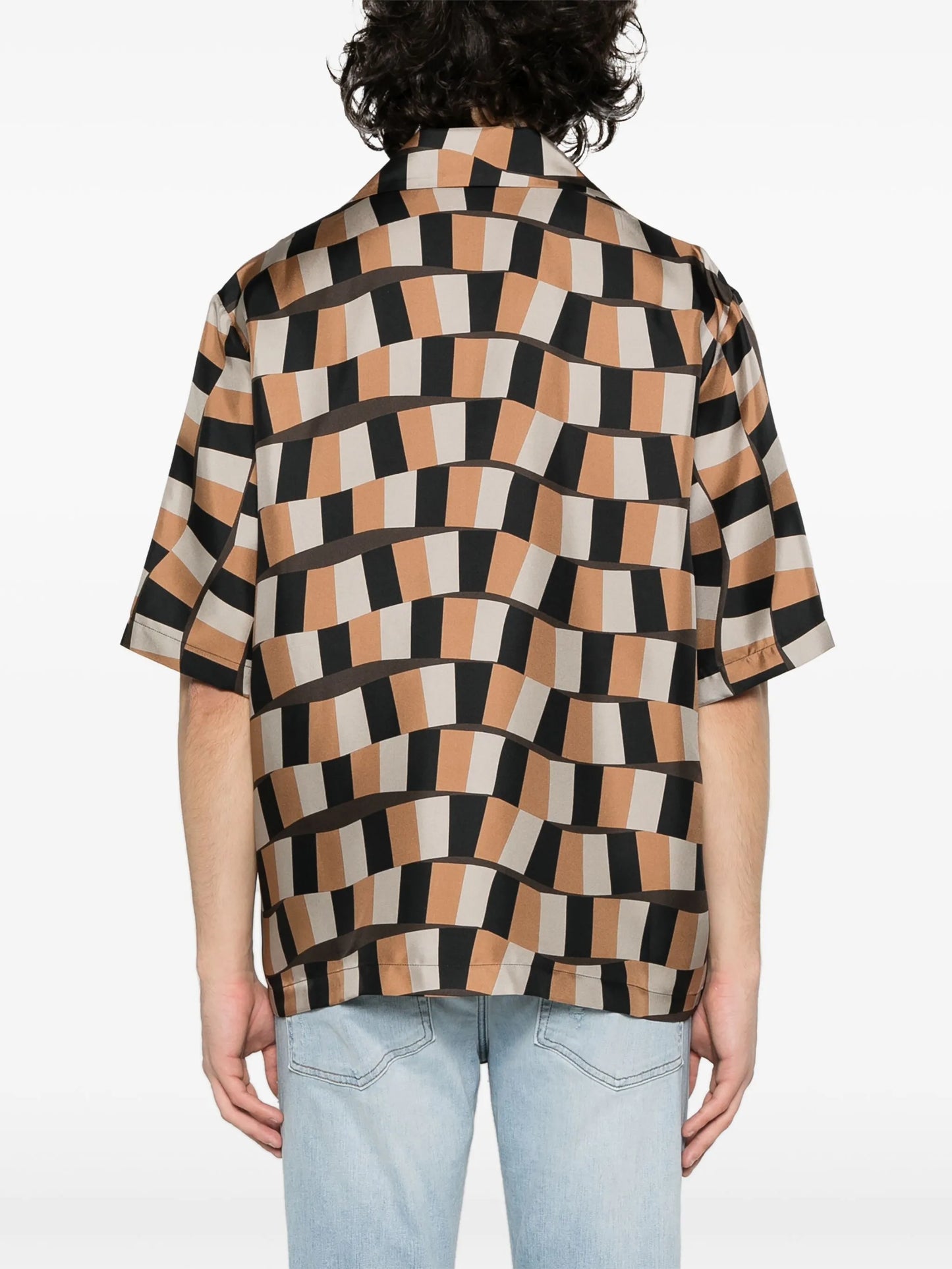 Snake Checker bowling shirt