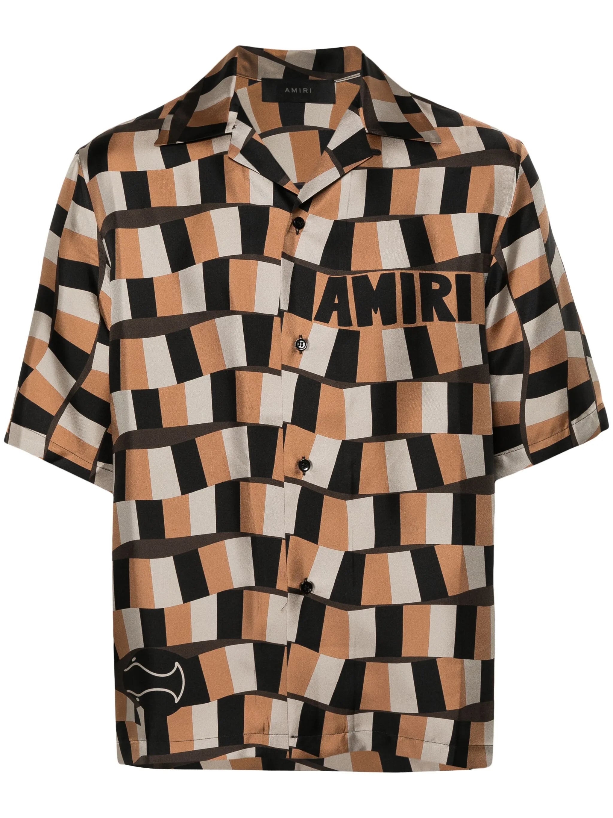 Snake Checker bowling shirt