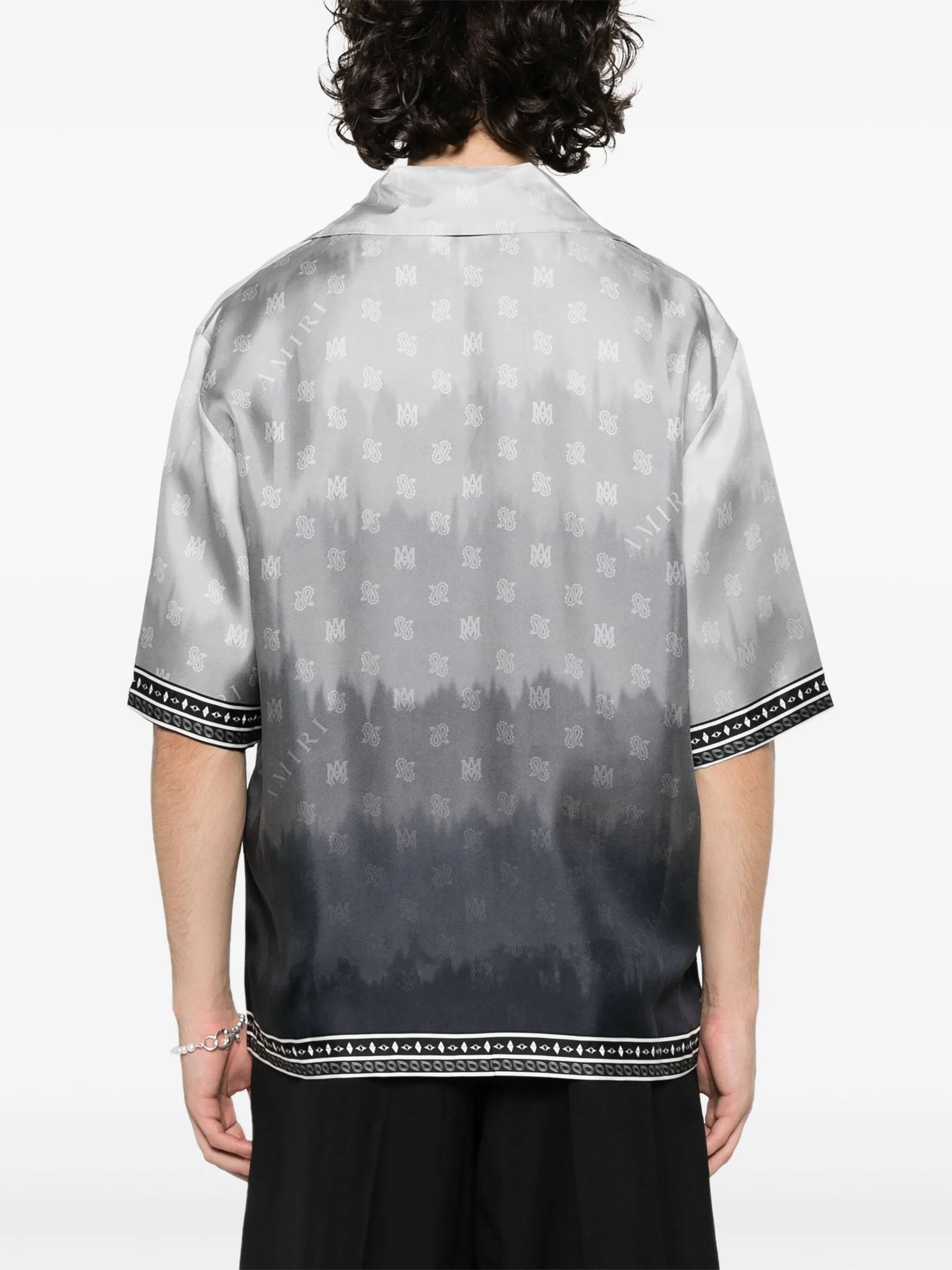 bandana-print silk shirt