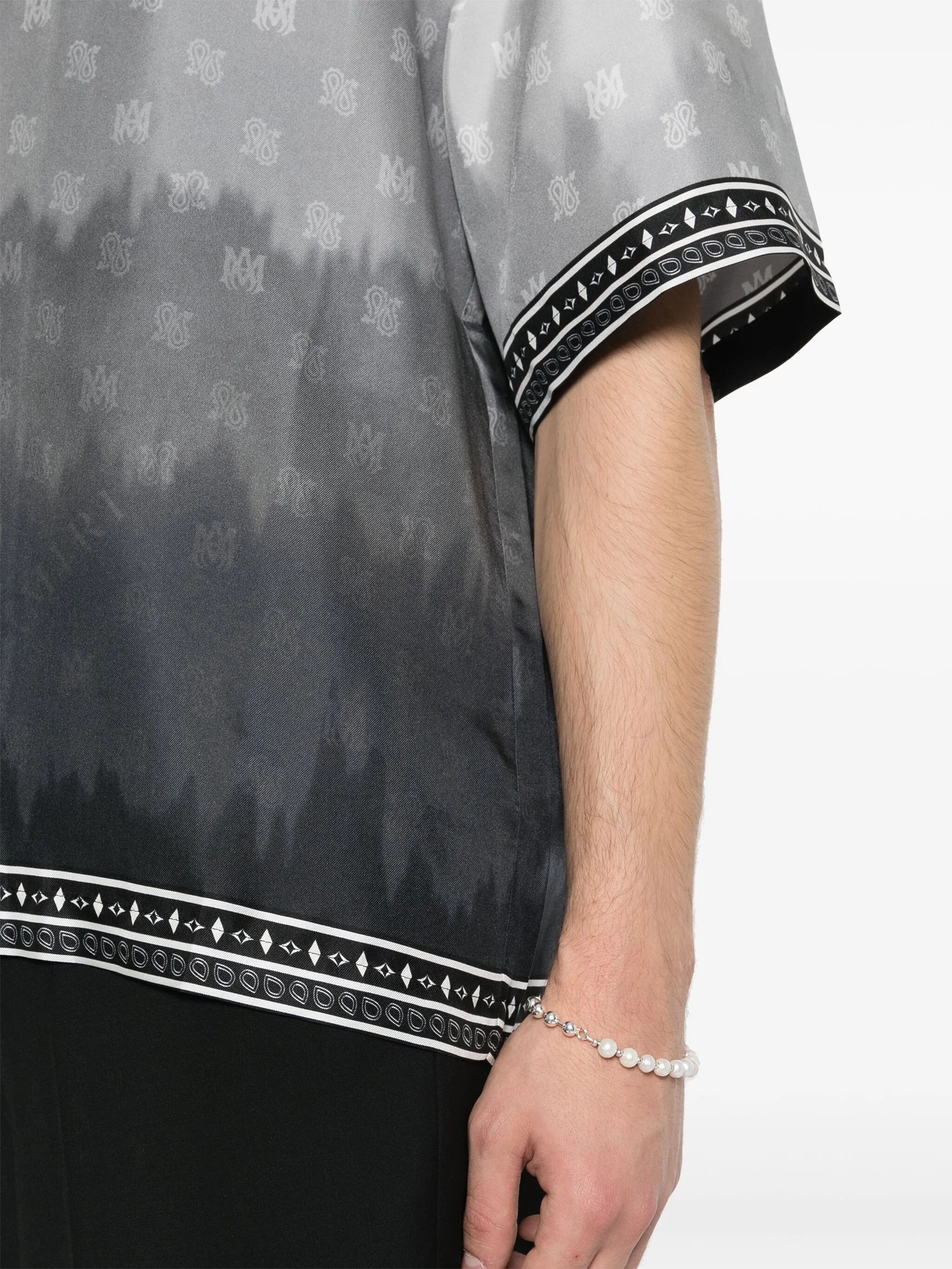 bandana-print silk shirt