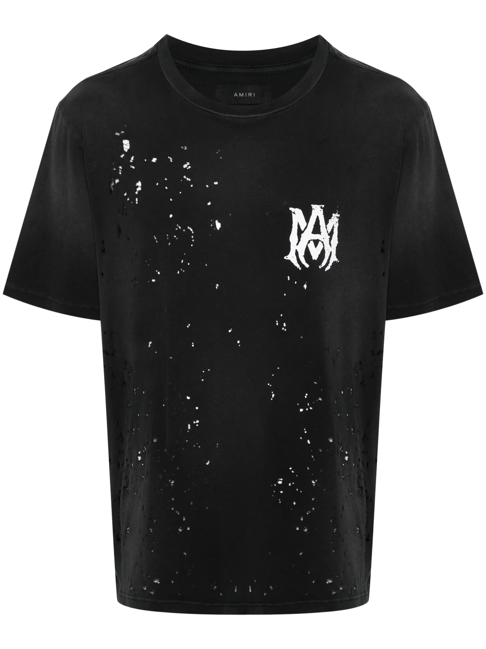 distressed logo-print T-shirt