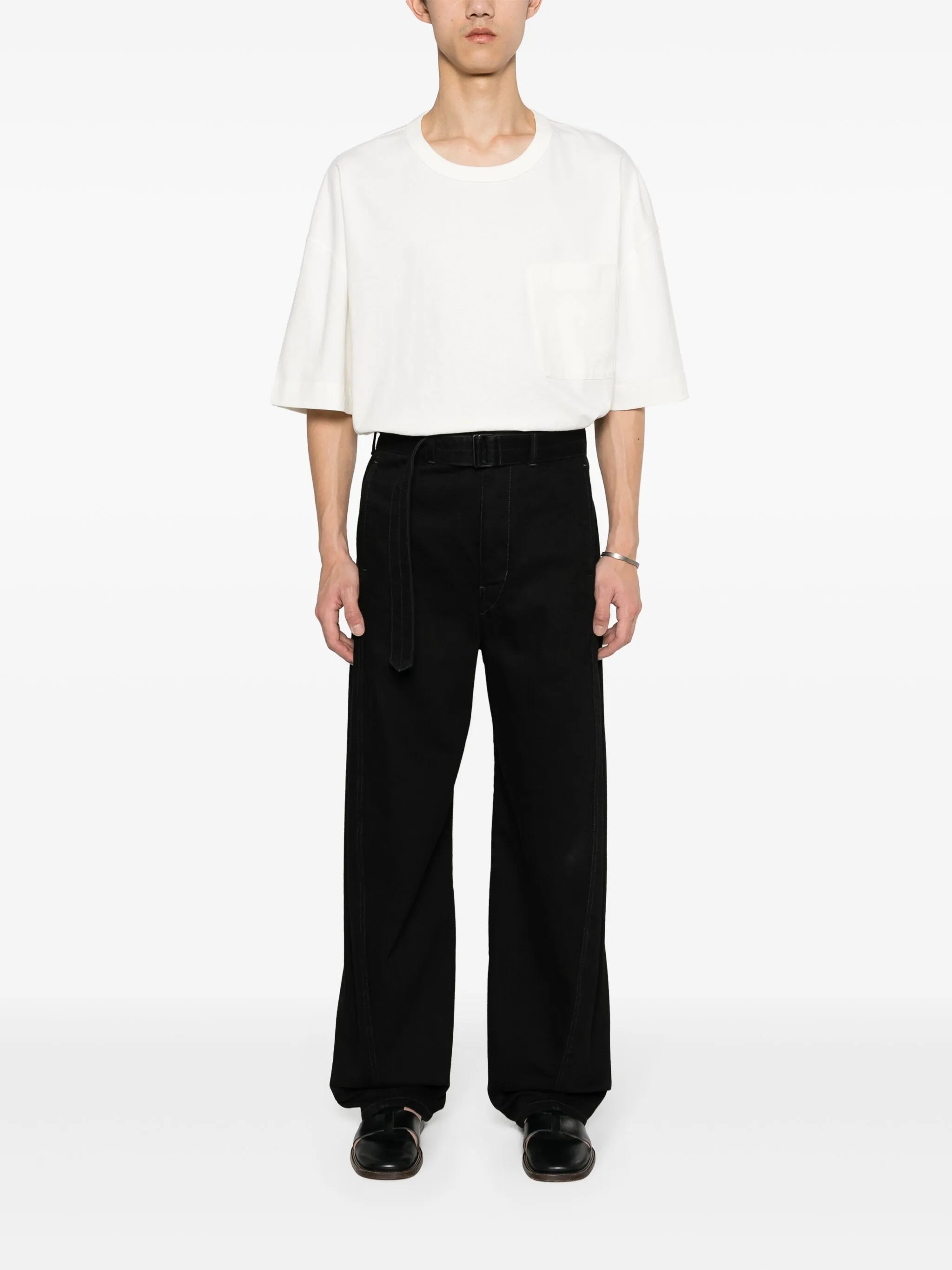 chest-pocket jersey T-shirt