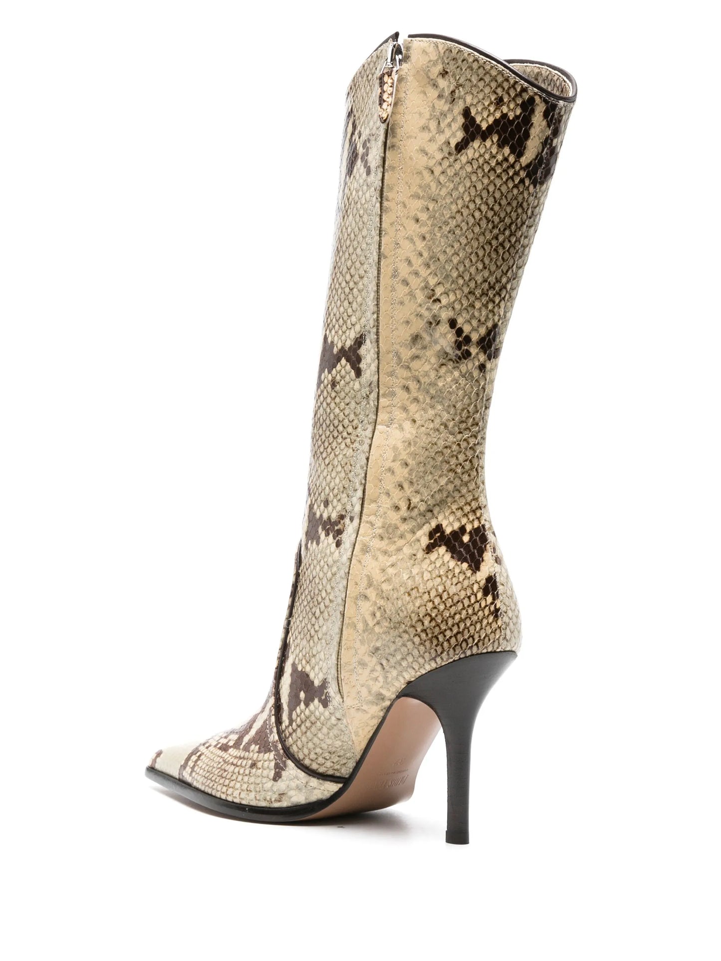 Ashley 95mm snakeskin-effect boots