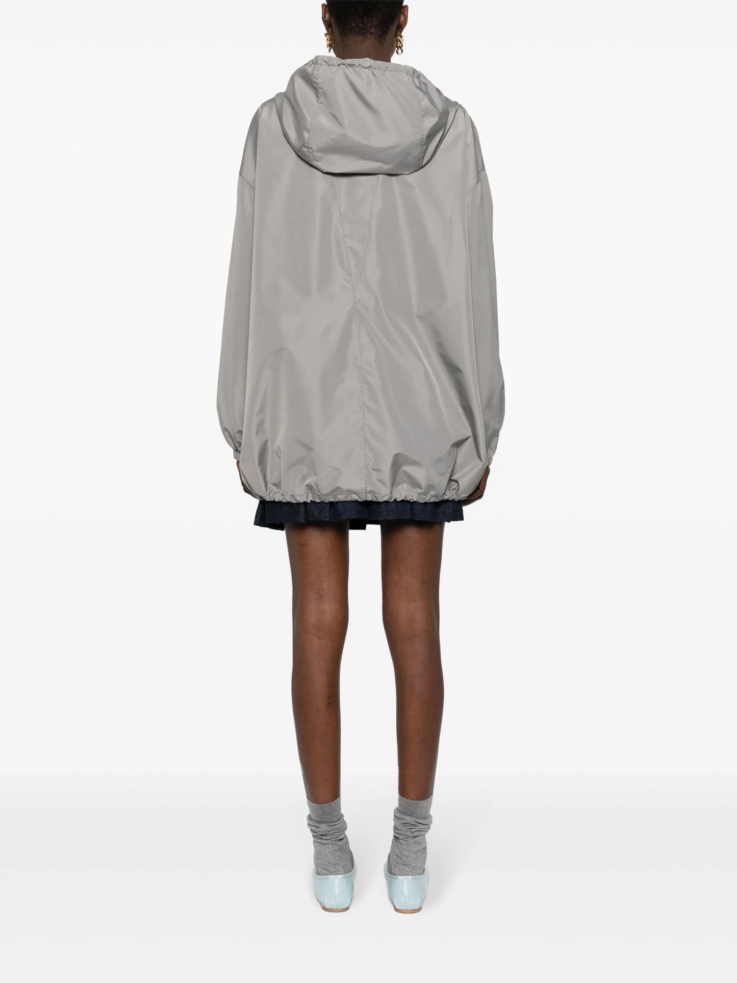 logo-appliqué water-repellent jacket