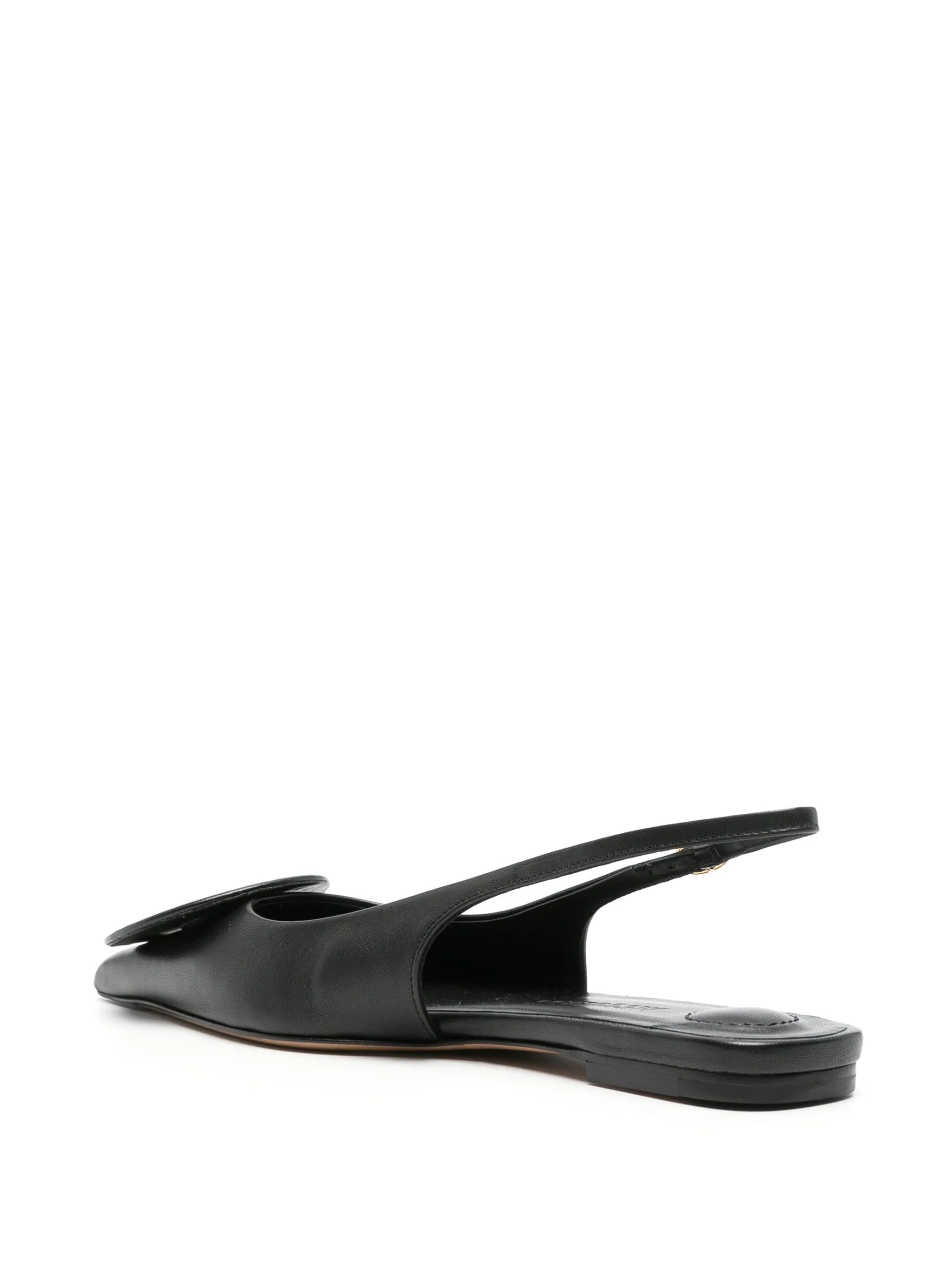 Les Slingbacks Duelo leather ballerina shoes