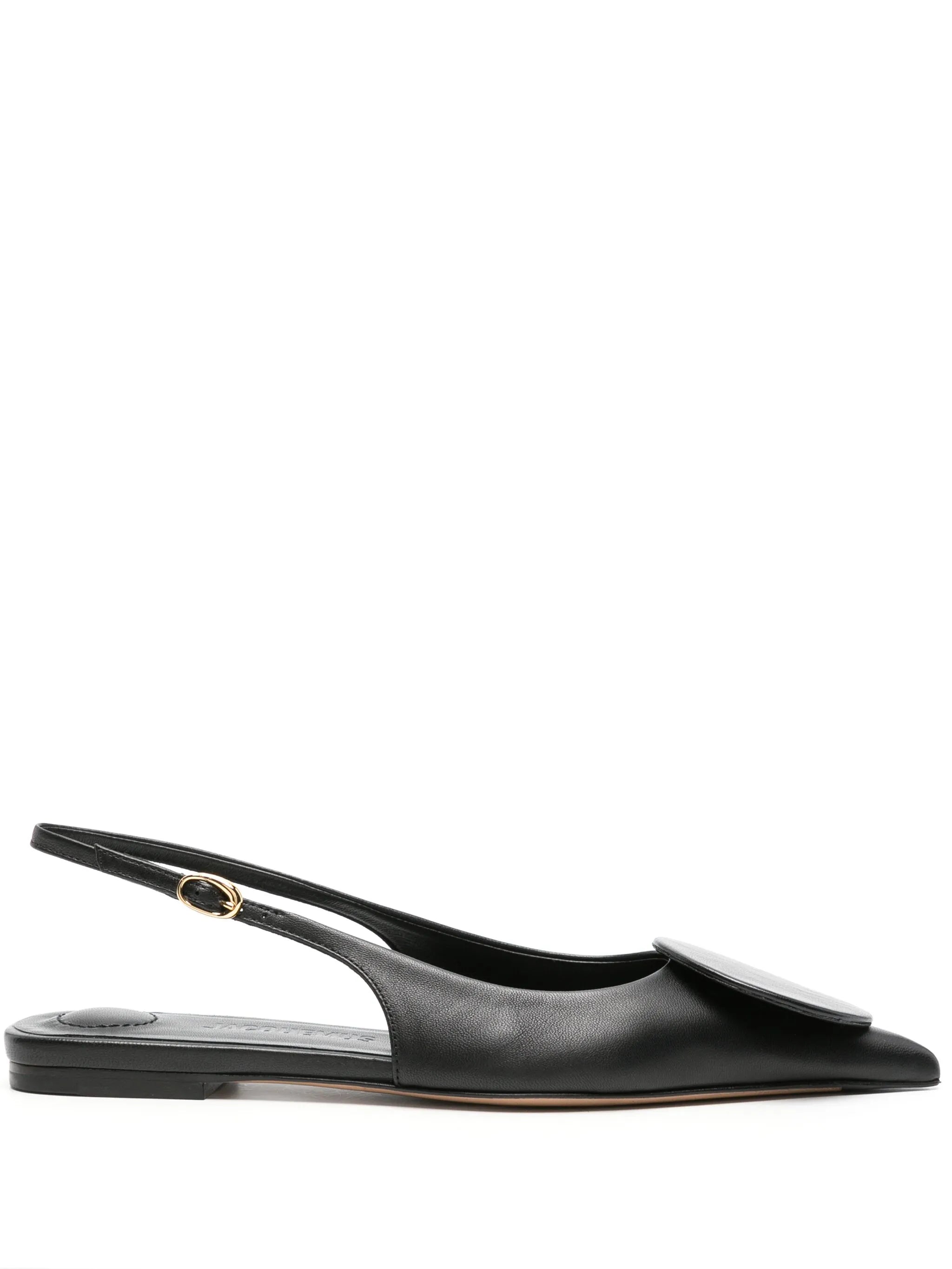 Les Slingbacks Duelo leather ballerina shoes