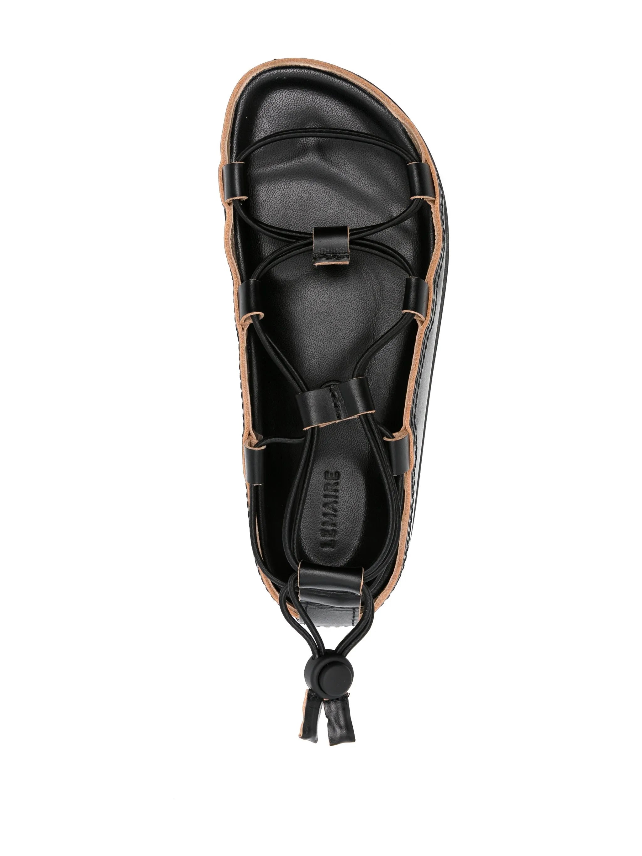 multi-way strap leather sandals