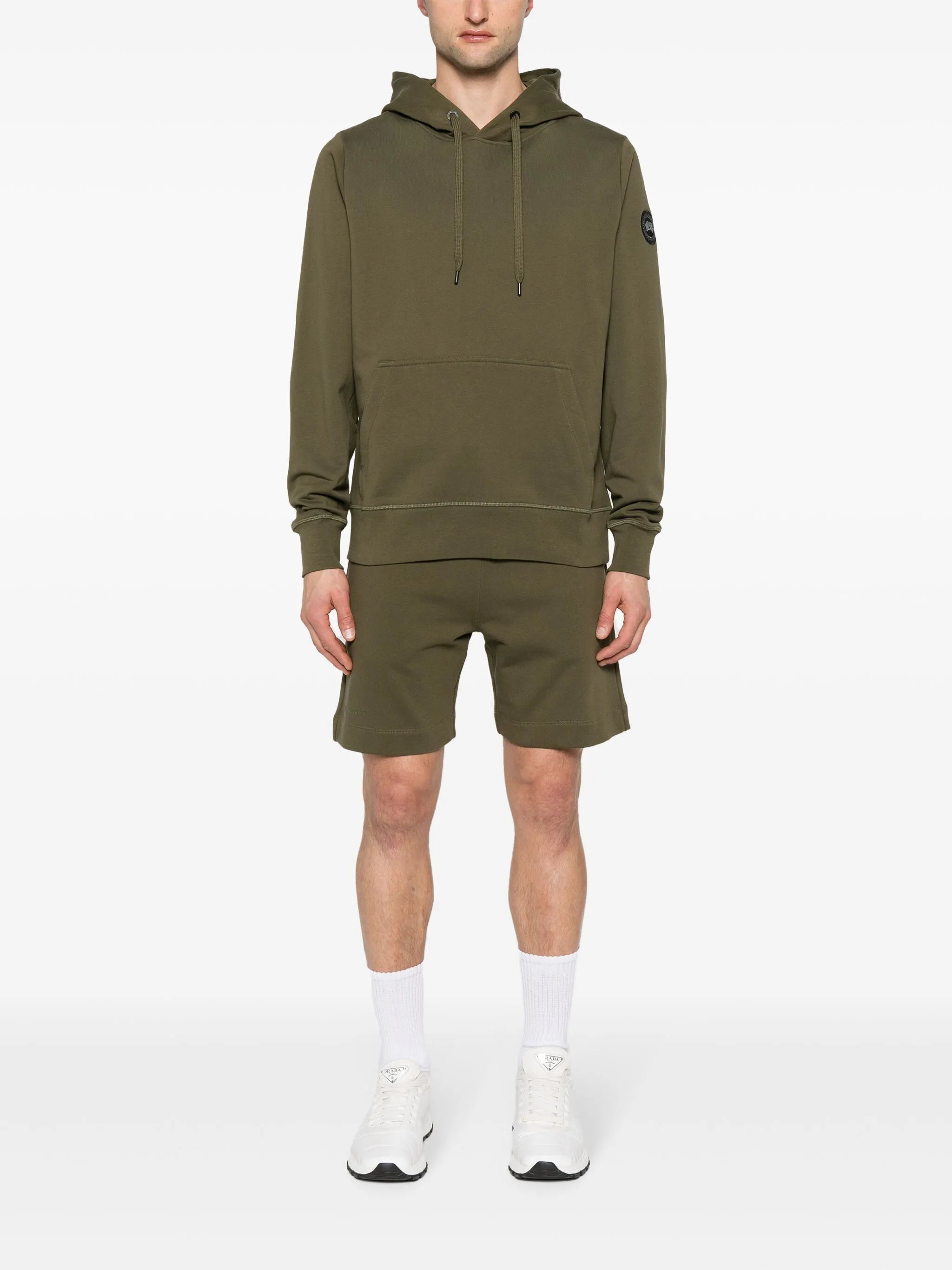 logo-appliqué hoodie