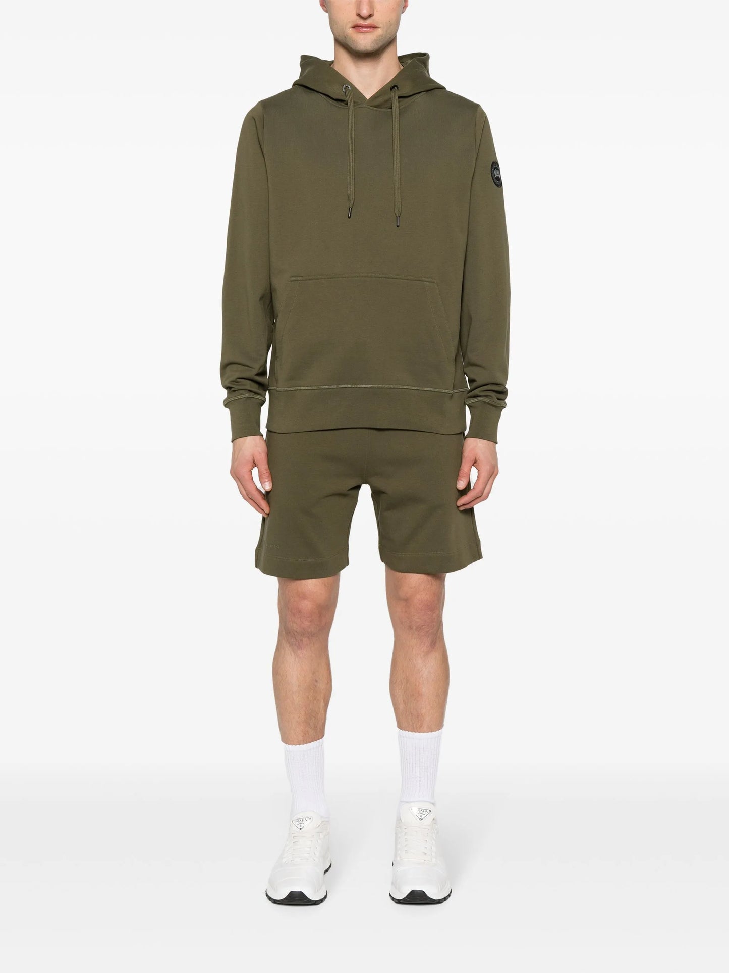 logo-appliqué hoodie