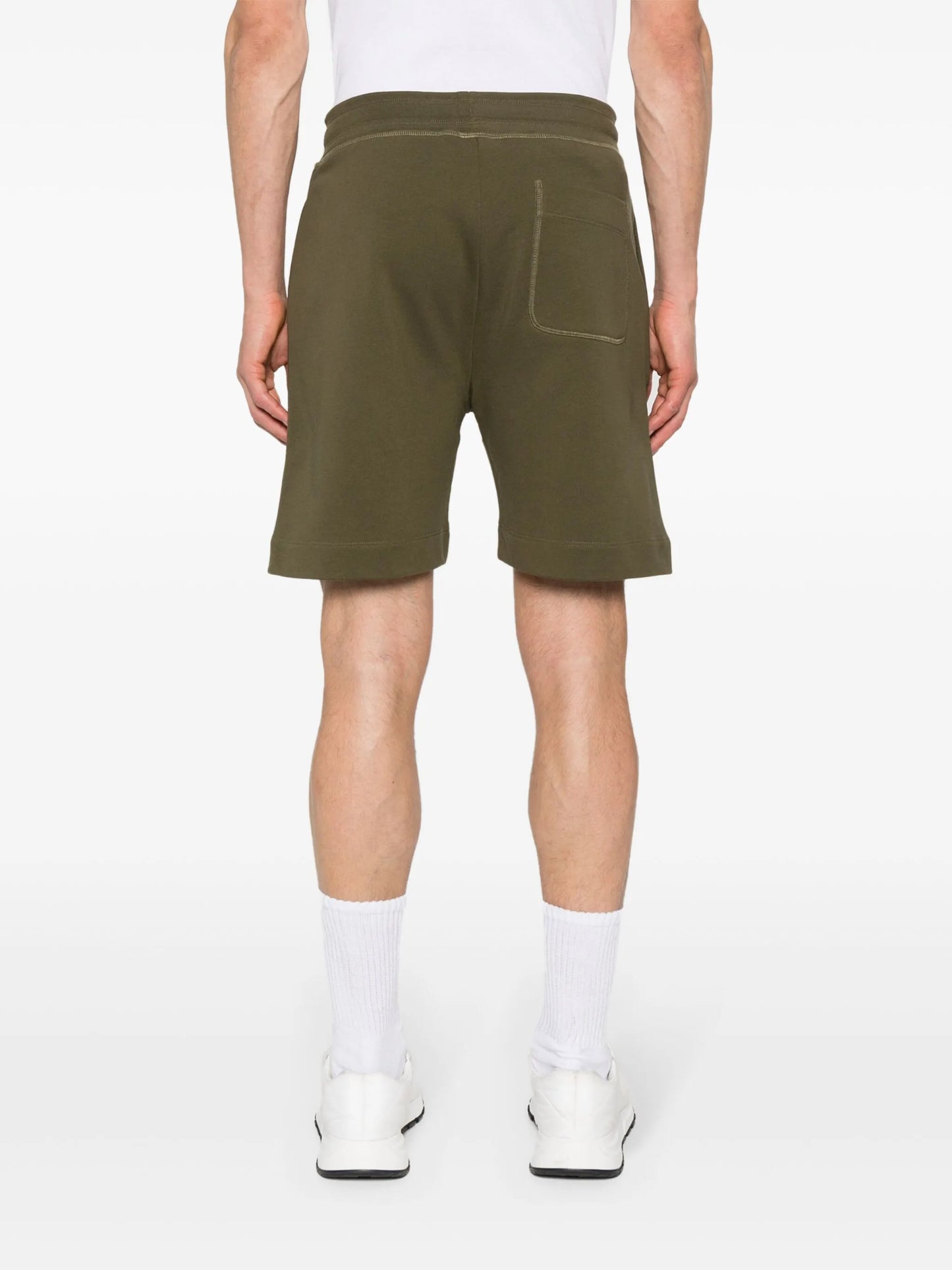 logo-lettering track shorts