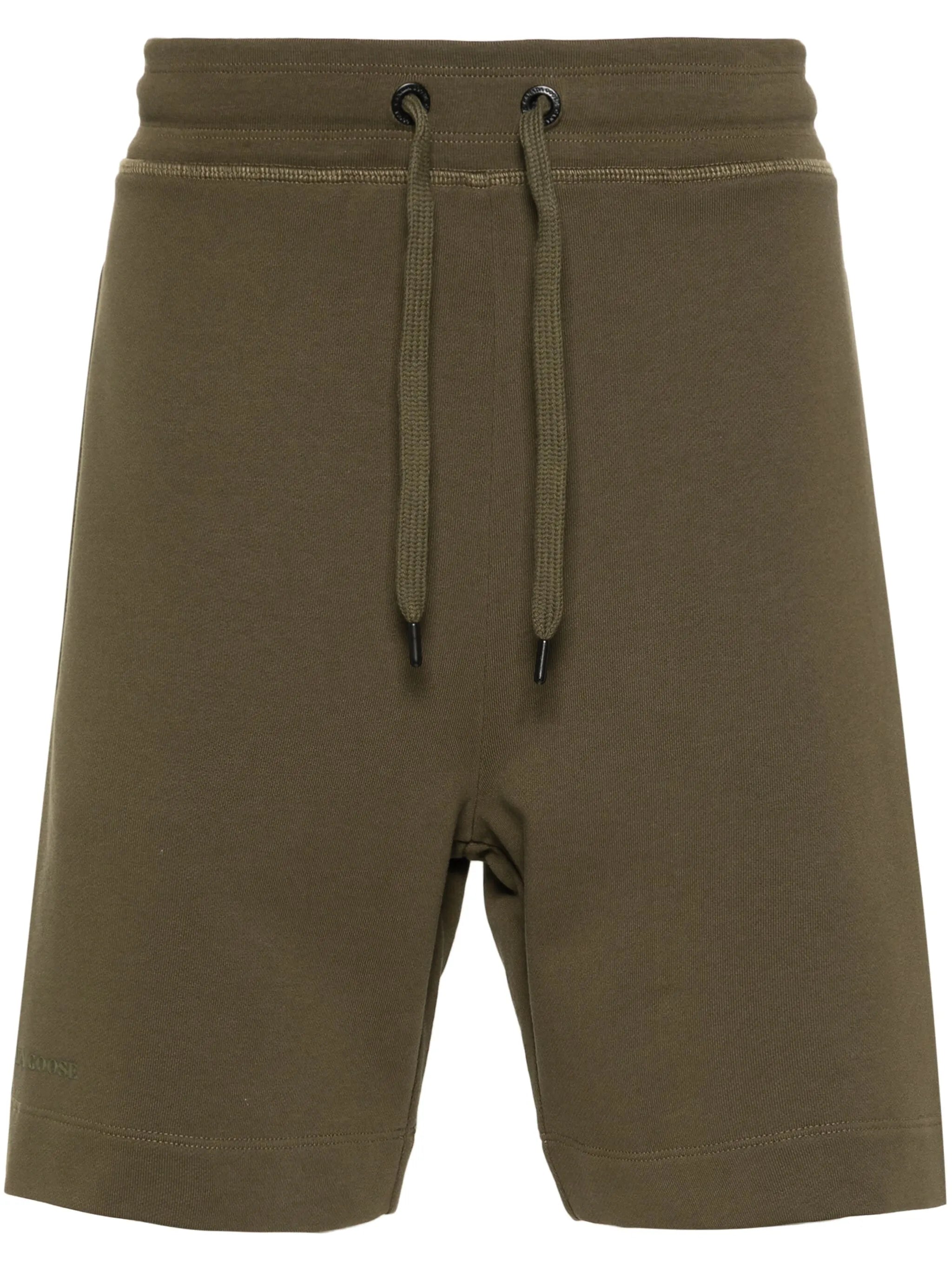 logo-lettering track shorts