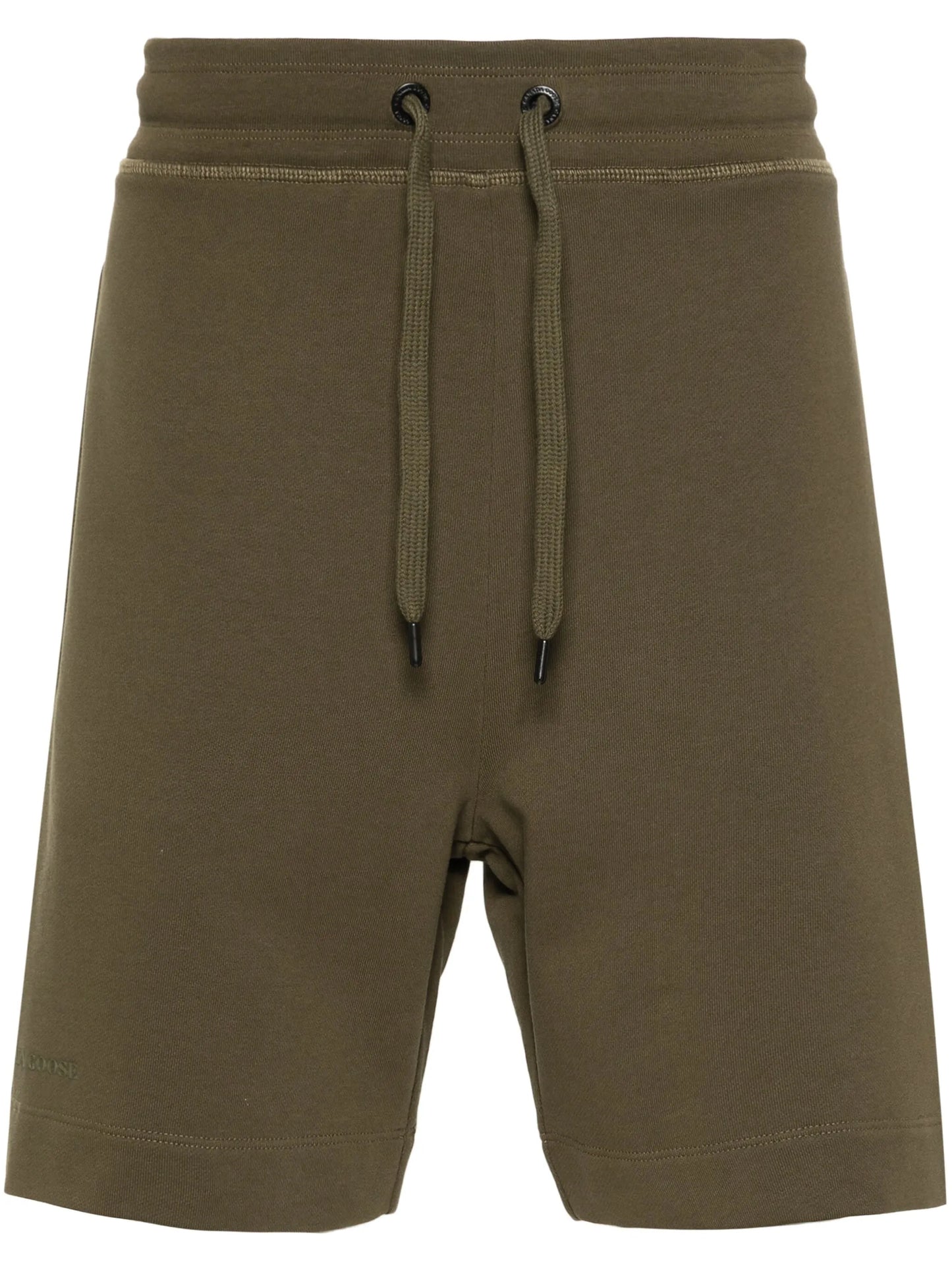 logo-lettering track shorts