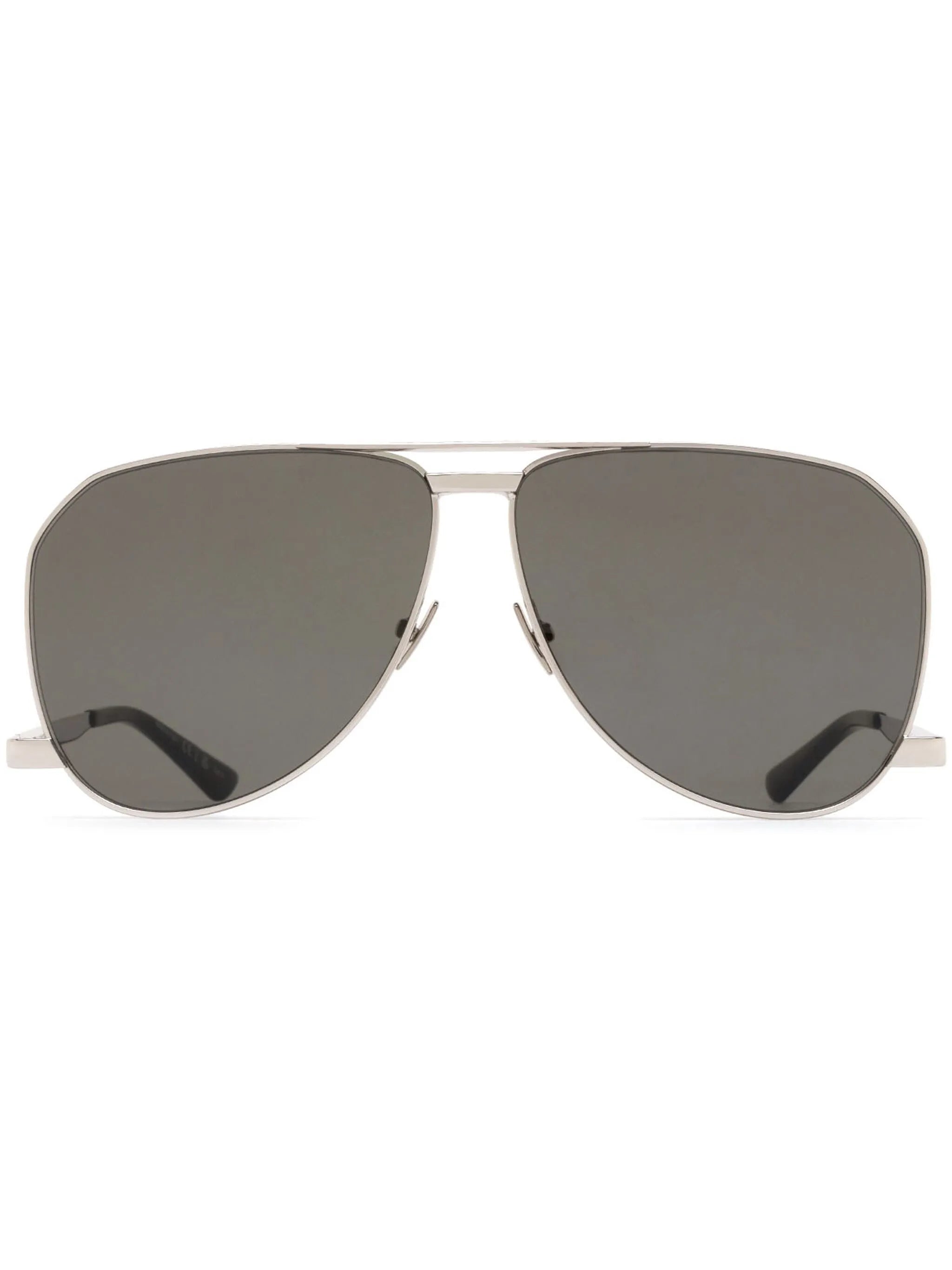 logo-engraved pilot-frame sunglasses