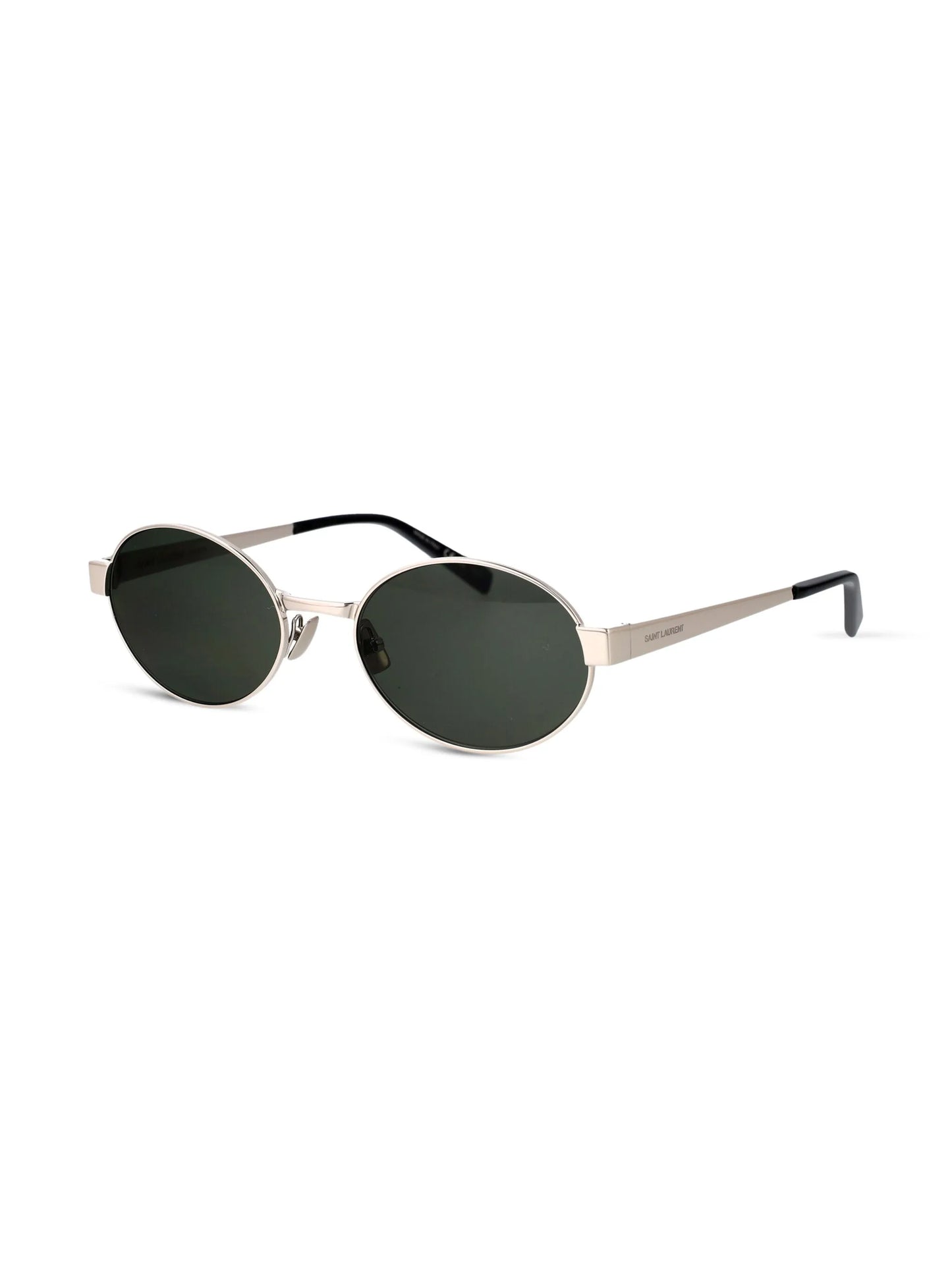 logo-engraved oval-frame sunglasses