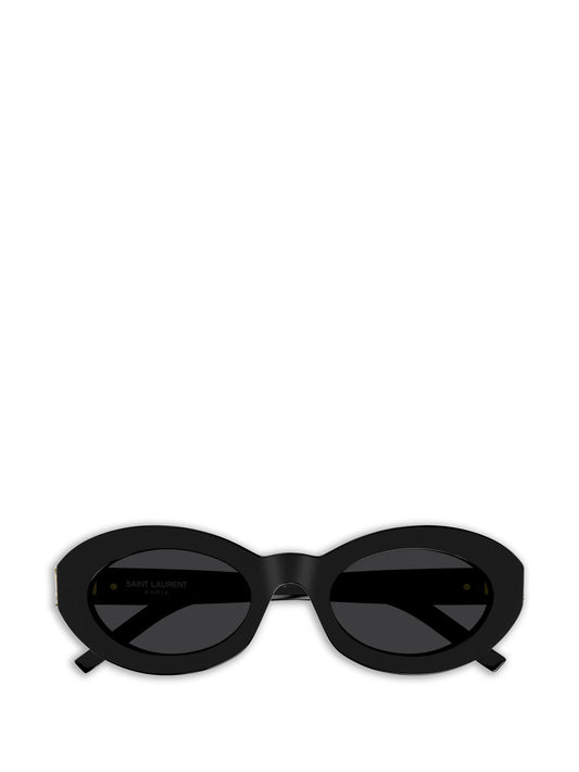 oval-frame sunglasses
