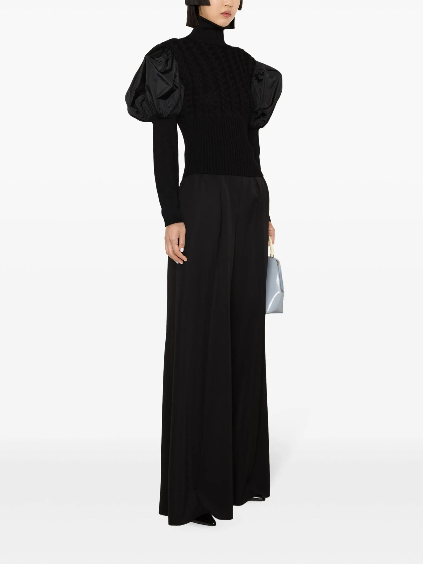 Aster puff-sleeve jumper