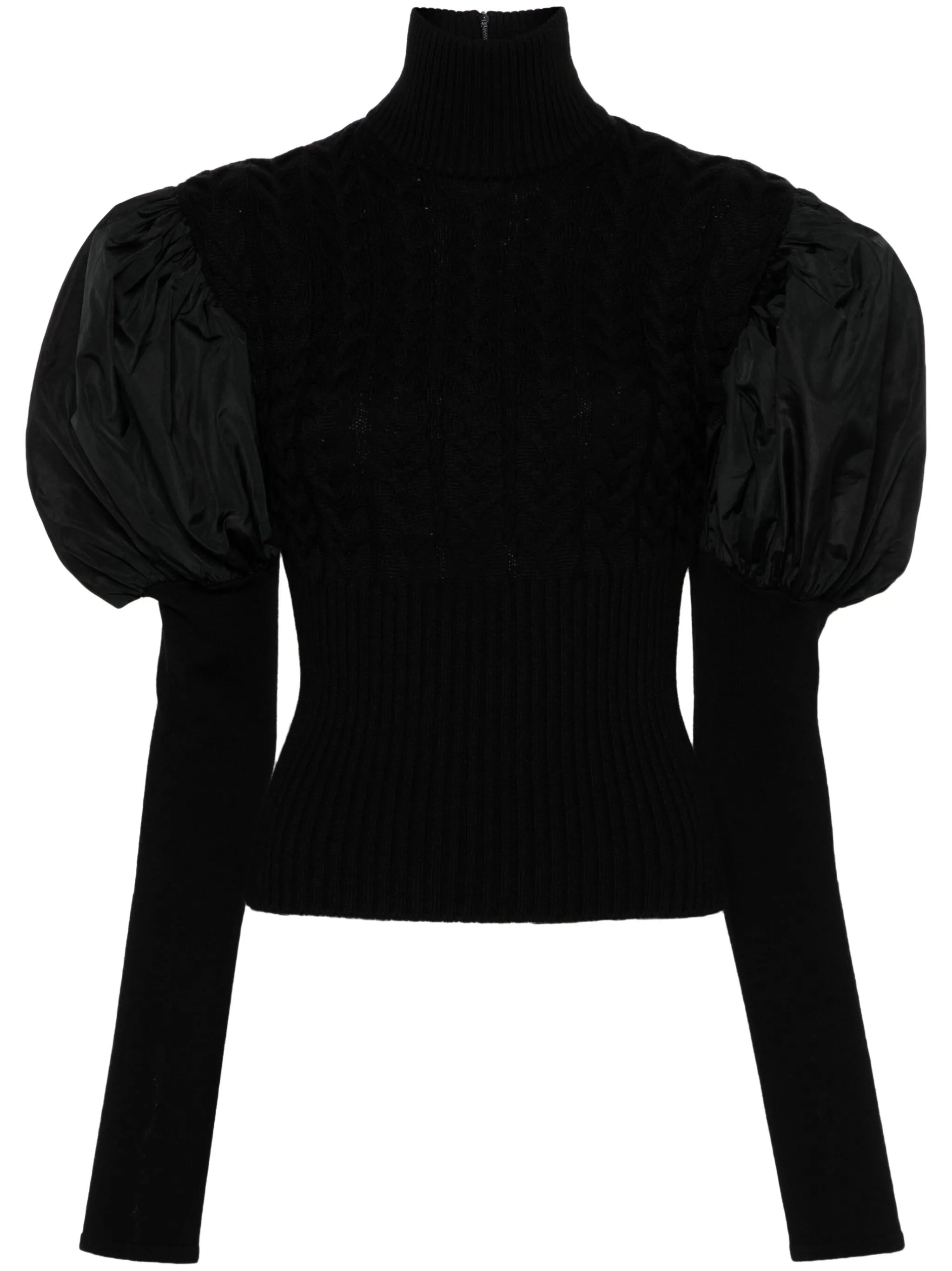 Aster puff-sleeve jumper