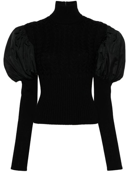 Aster puff-sleeve jumper