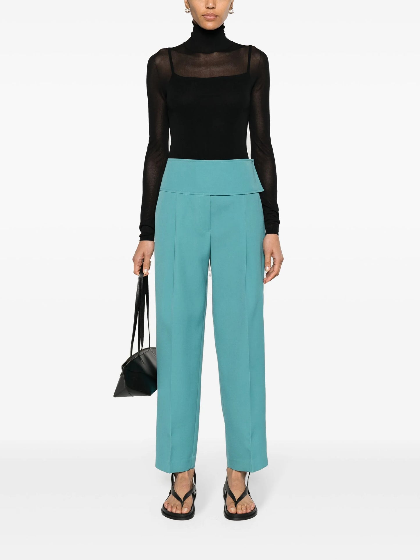 roll-neck semi-cheer top