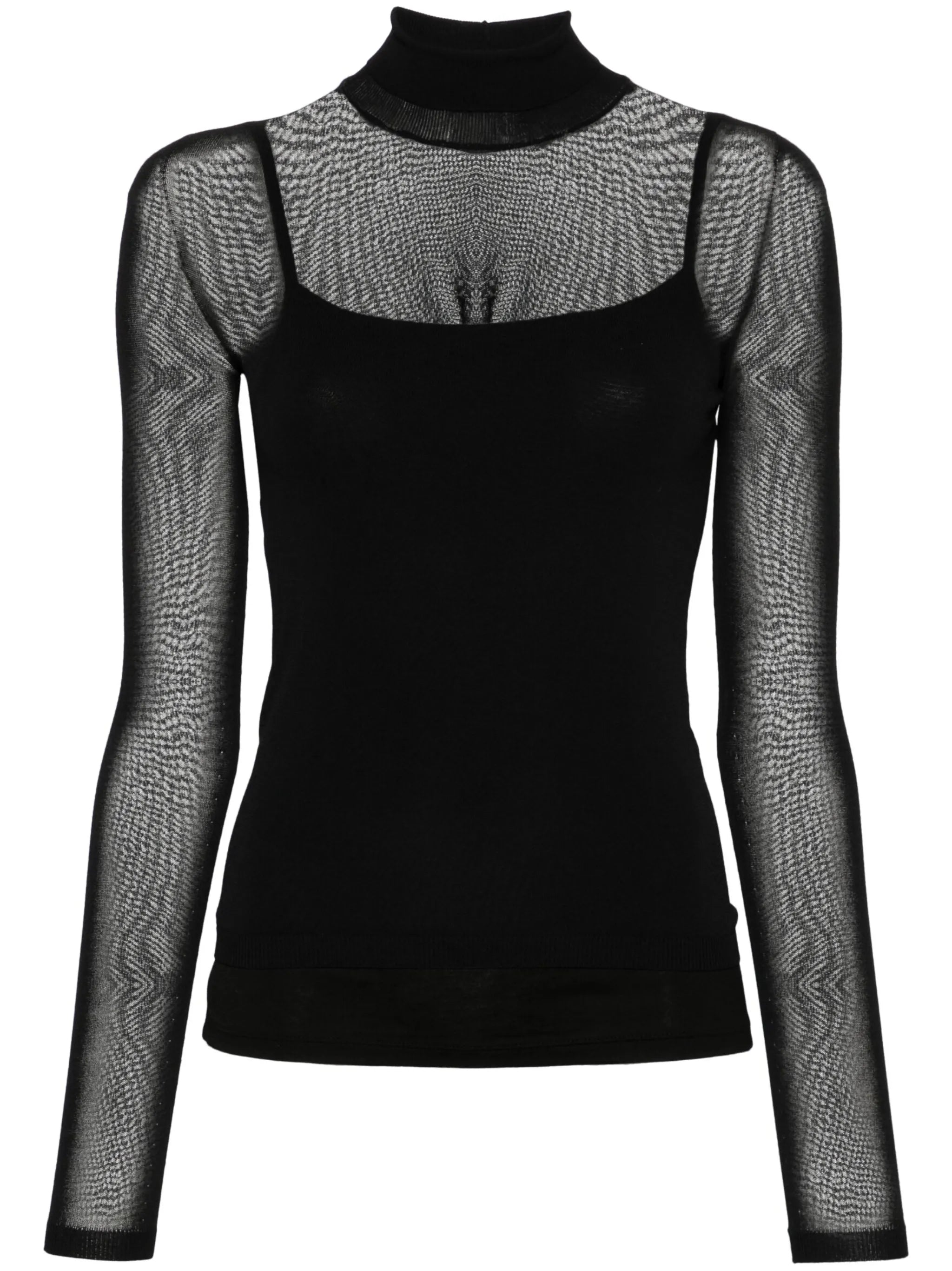 roll-neck semi-cheer top