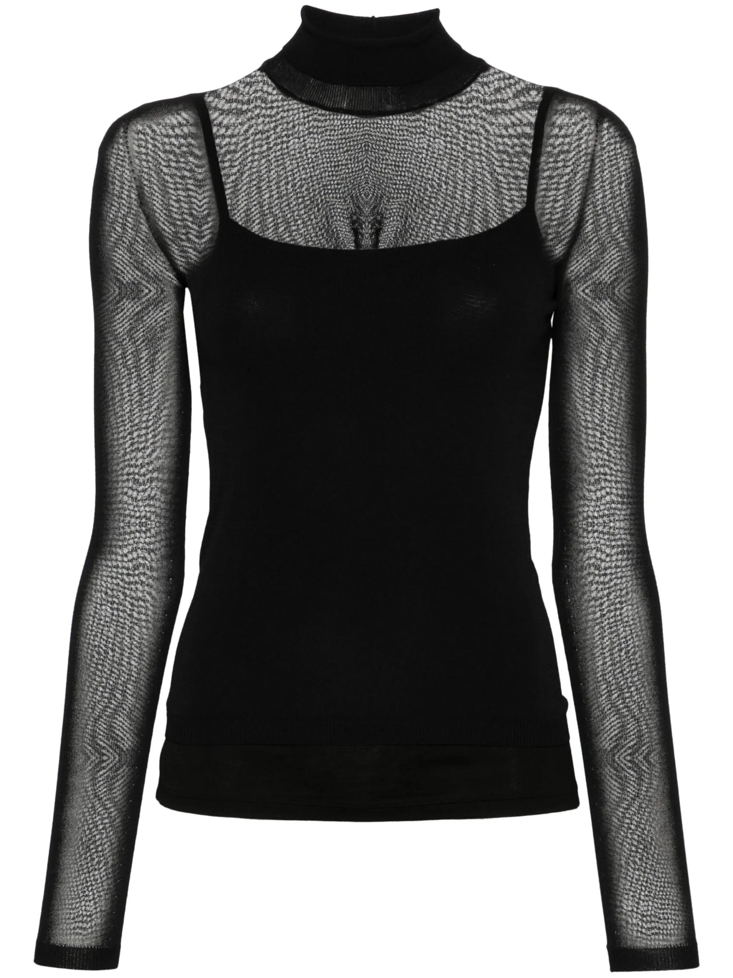 roll-neck semi-cheer top