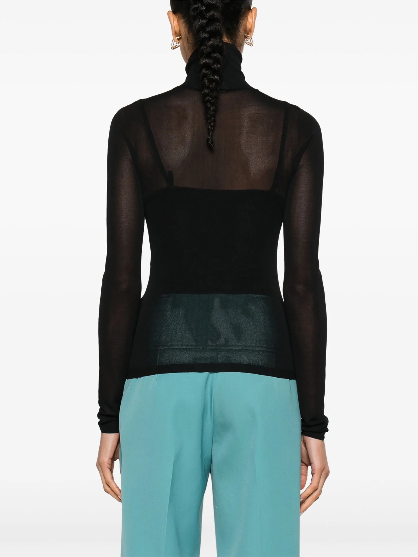 roll-neck semi-cheer top